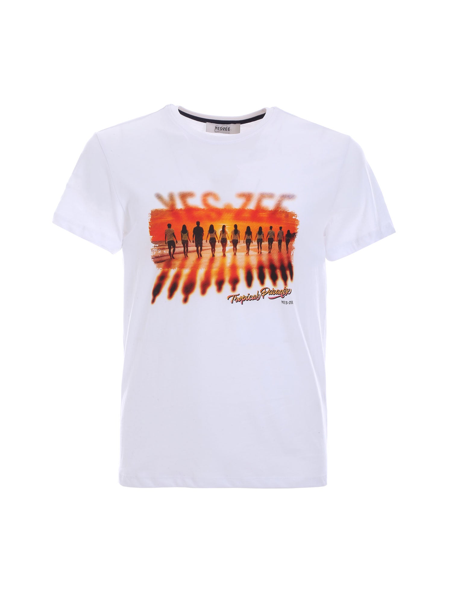 T-shirt Bianco Yes-zee