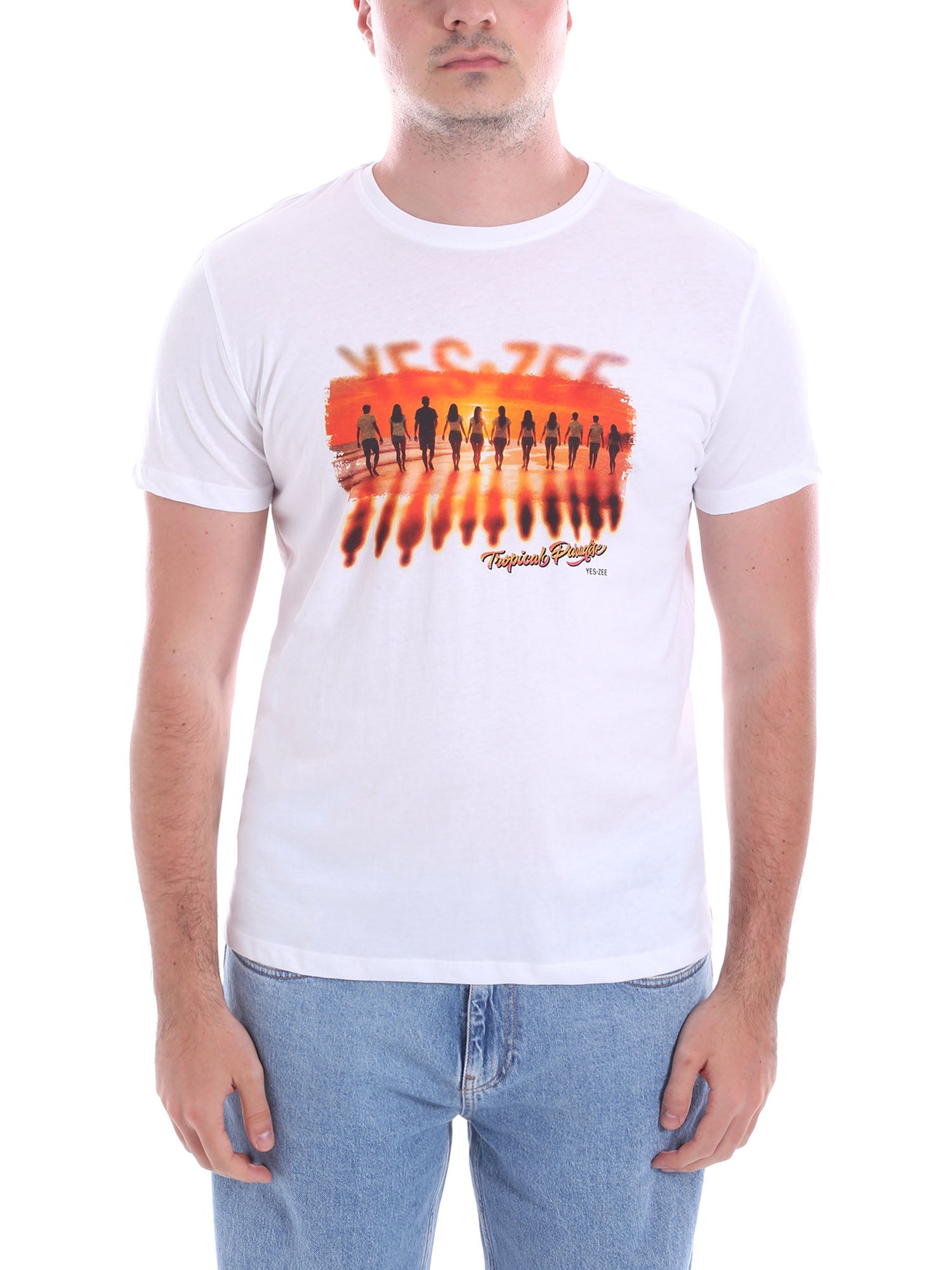 T-shirt Bianco Yes-zee