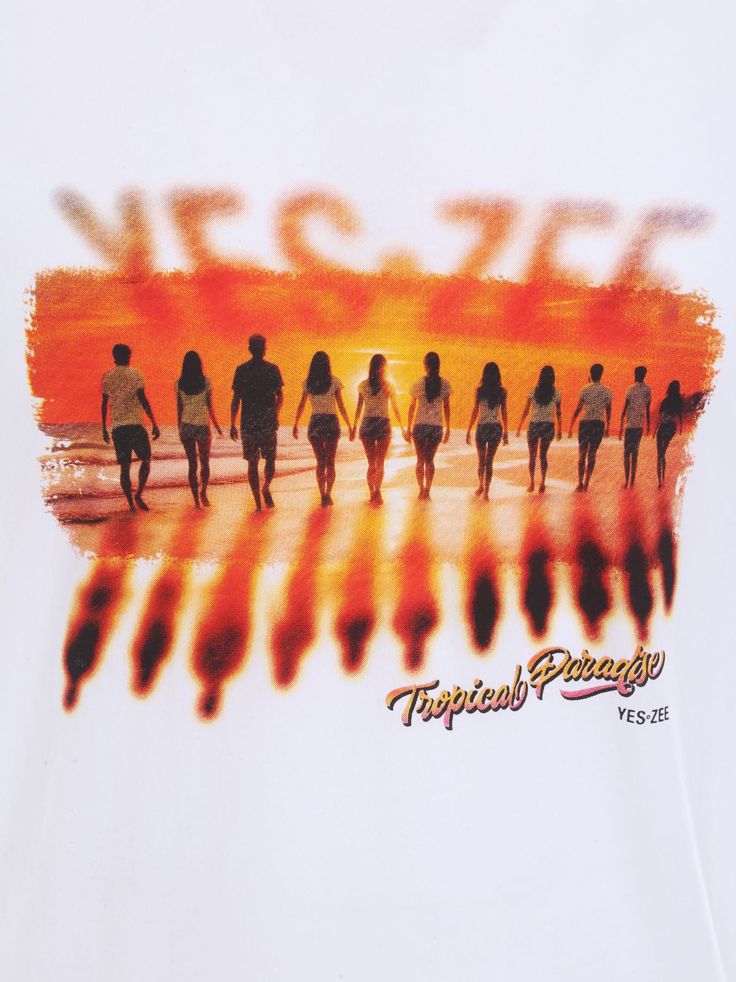 T-shirt Bianco Yes-zee