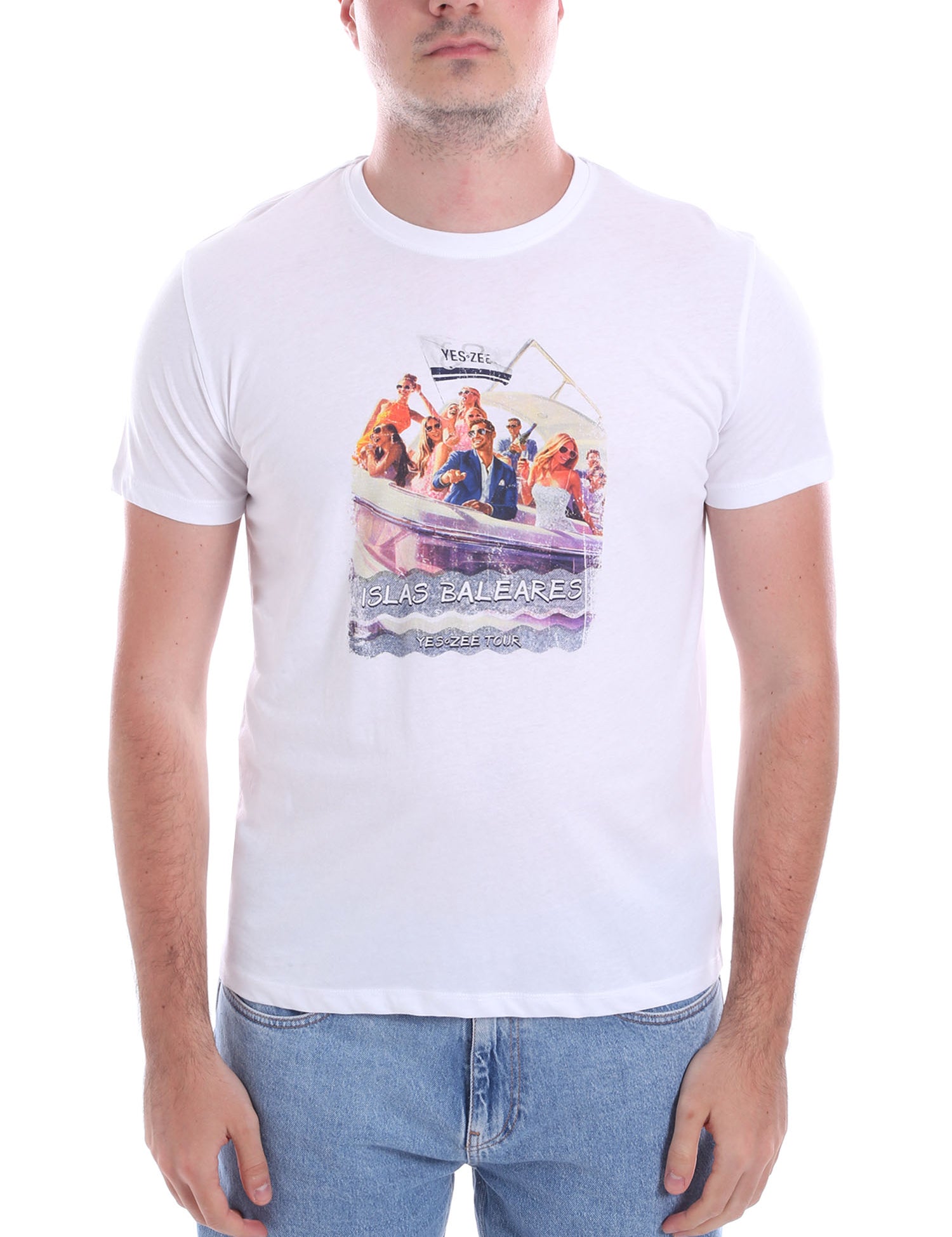 T-shirt Bianco Yes-zee