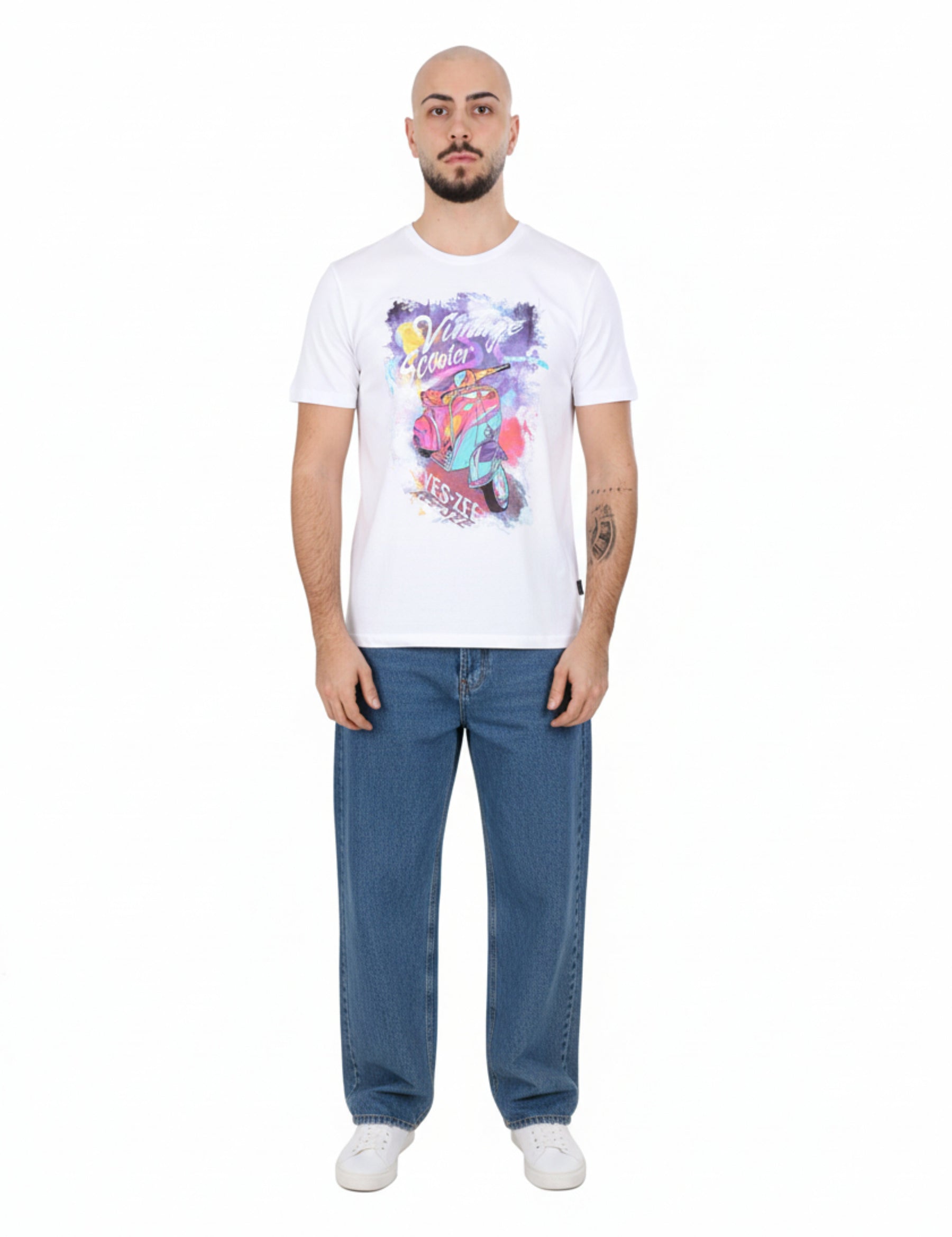 T-shirt Bianco Yes-zee