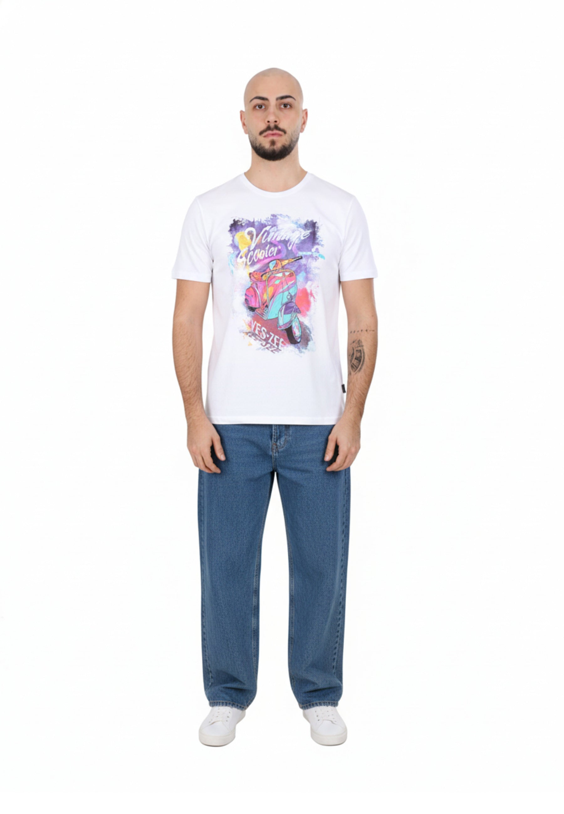T-shirt Bianco Yes-zee