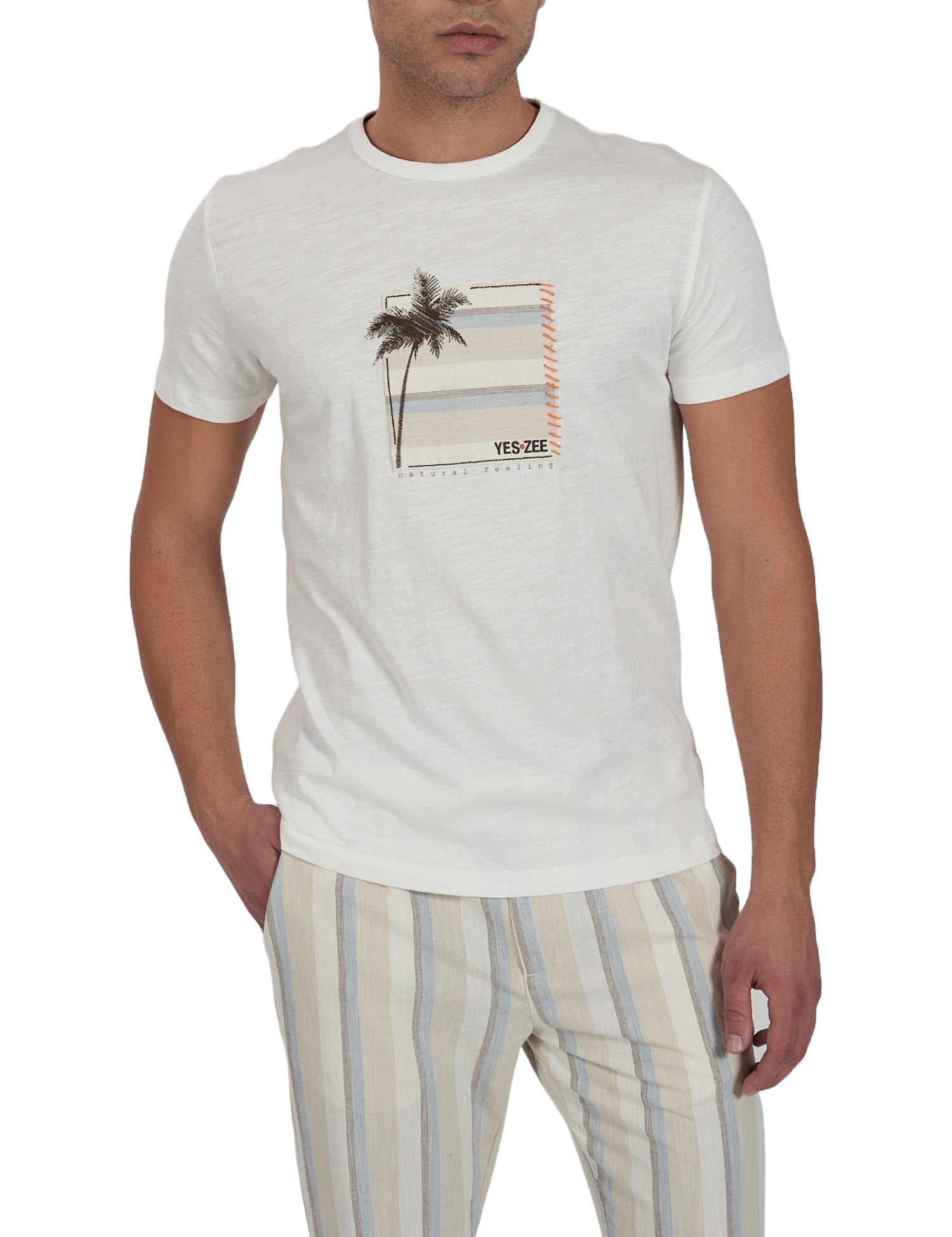 T-shirt Bianco Yes-zee