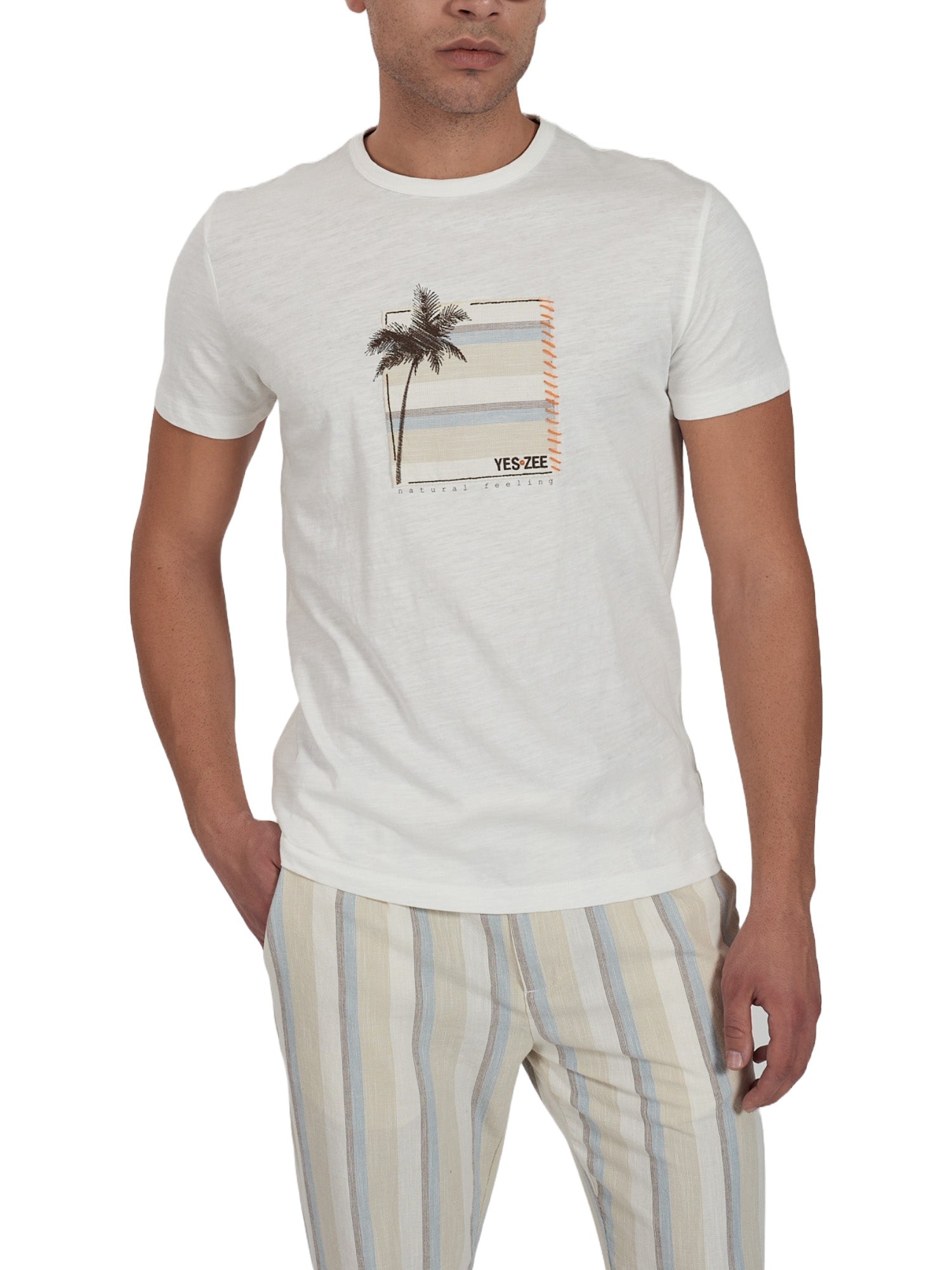T-shirt Bianco Yes-zee