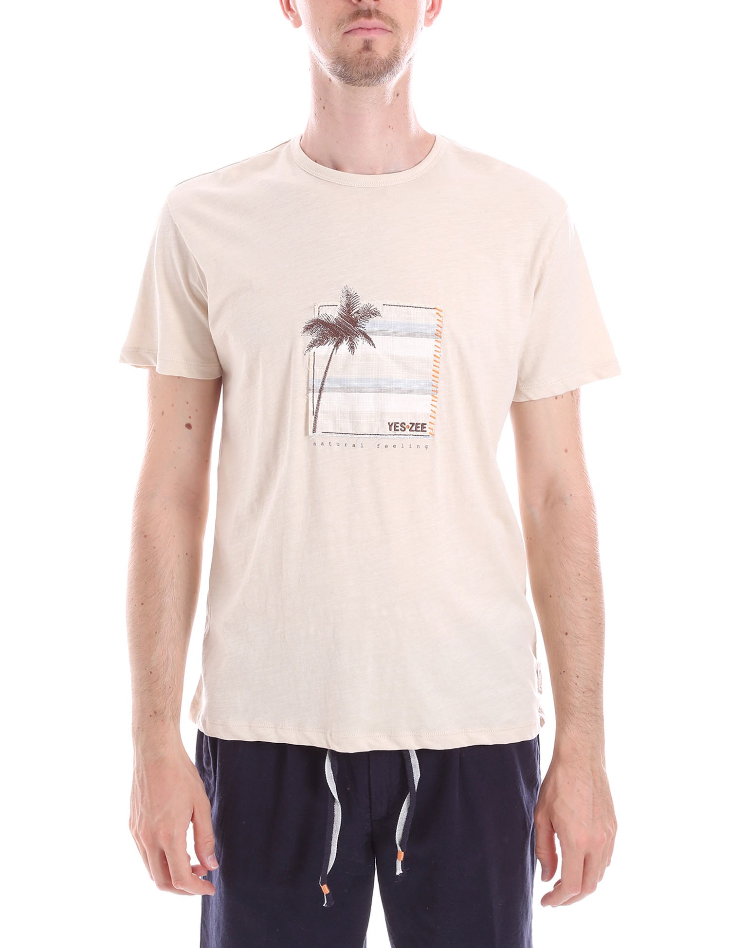 T-shirt Beige Yes-zee