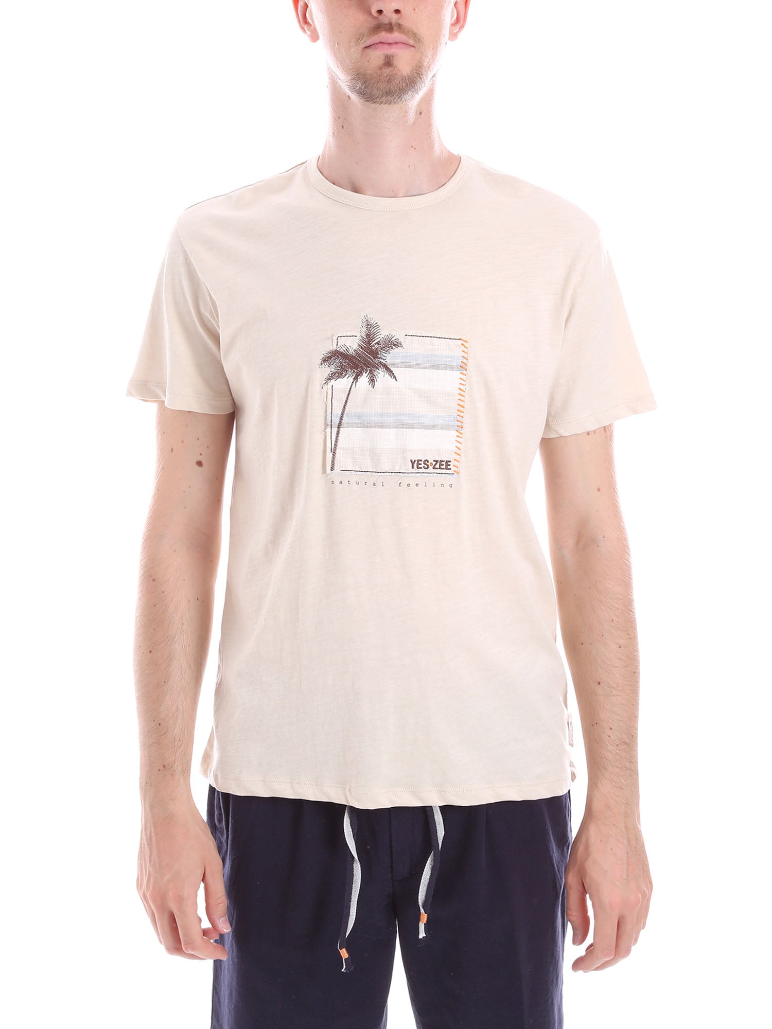 T-shirt Beige Yes-zee