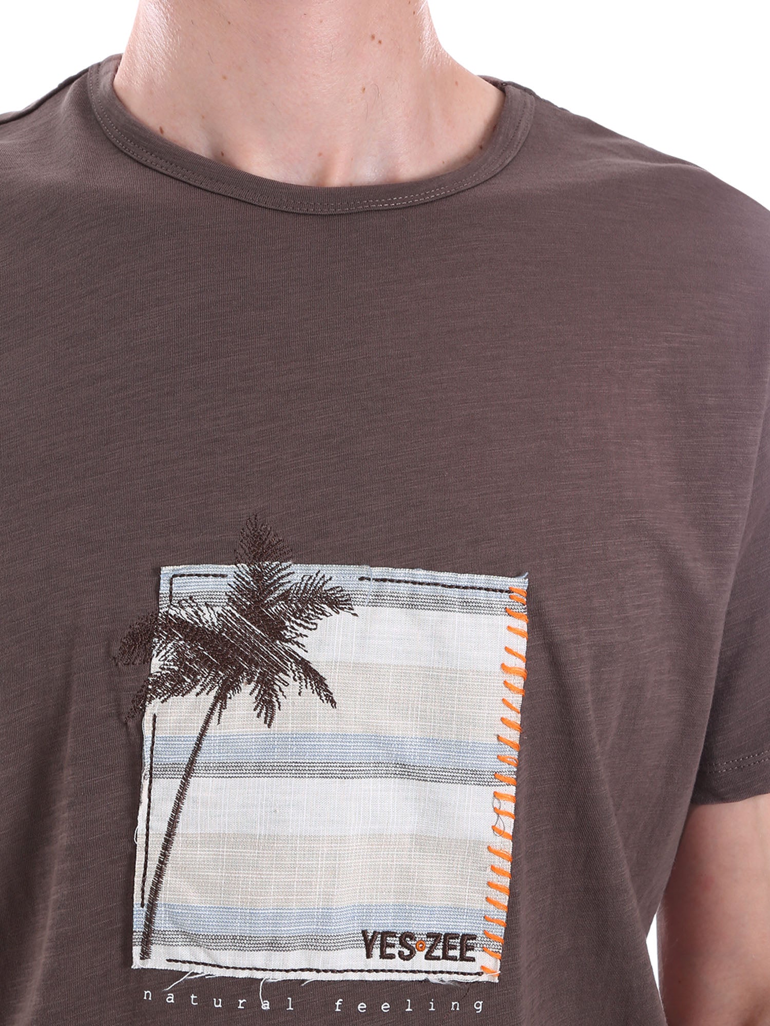 T-shirt Marrone Yes-zee