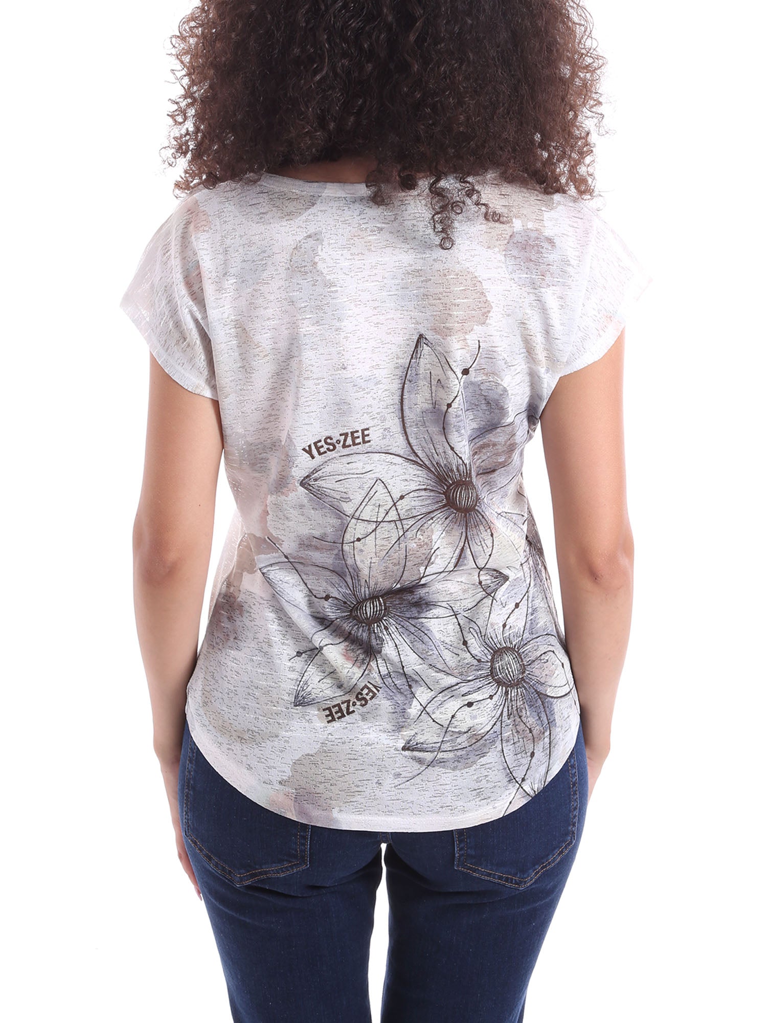 T-shirt Bianco Yes-zee