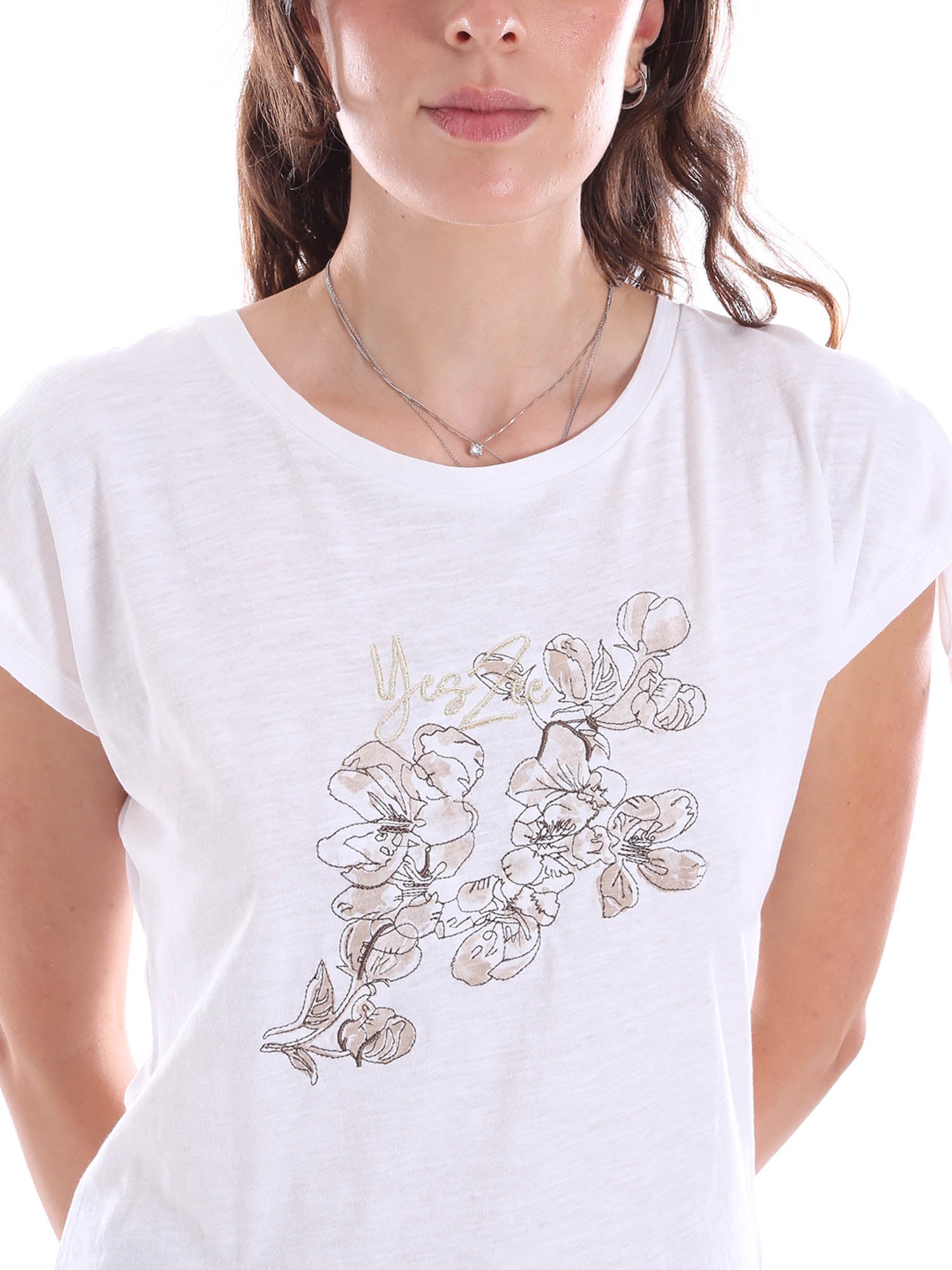 T-shirt Bianco Yes-zee