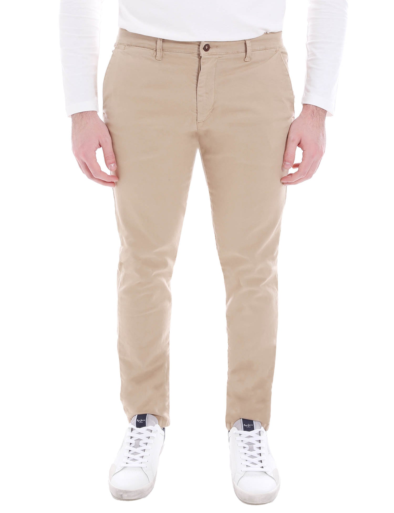 Pantaloni Beige Borgoni Milano