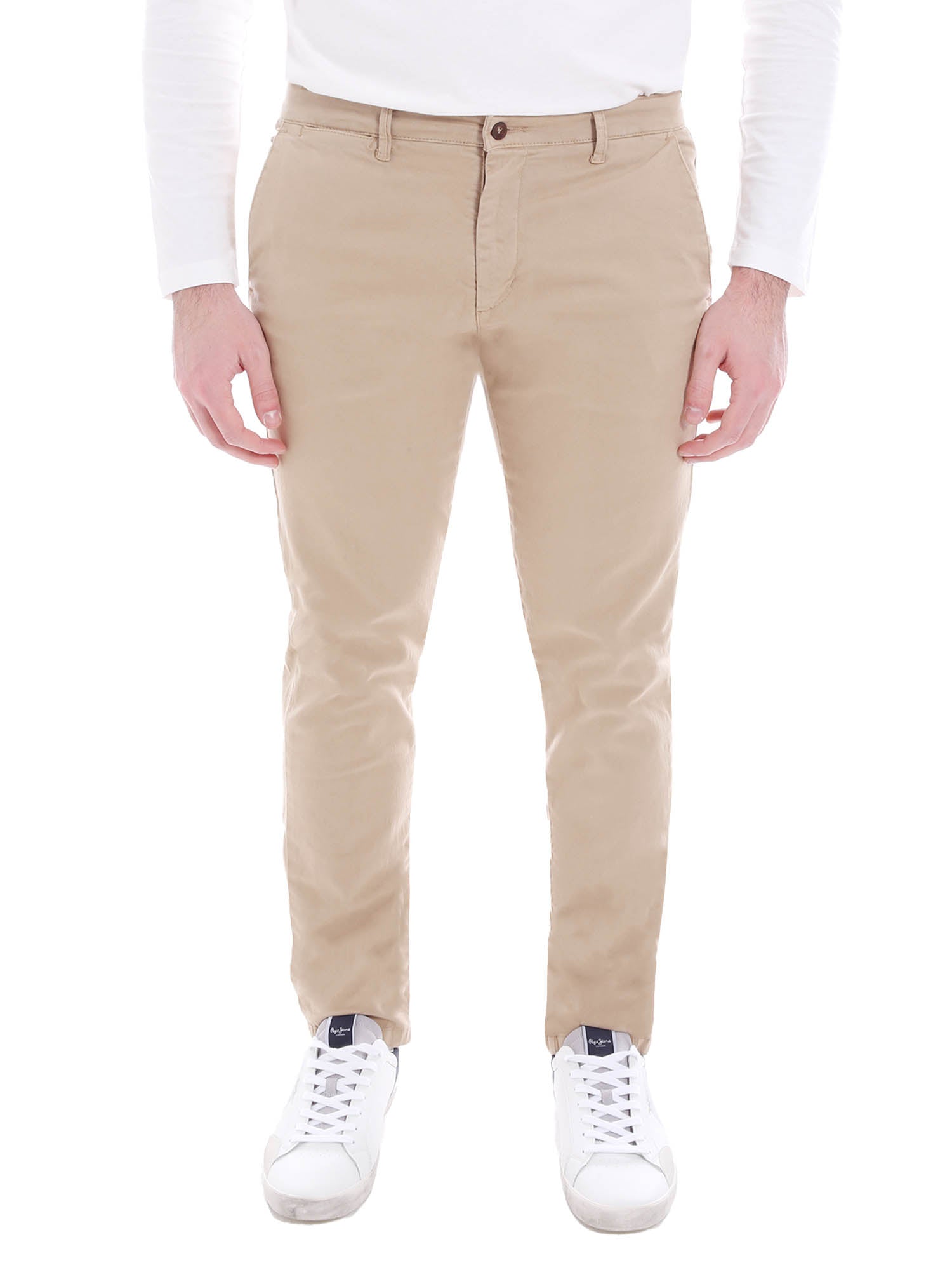 Pantaloni Beige Borgoni Milano