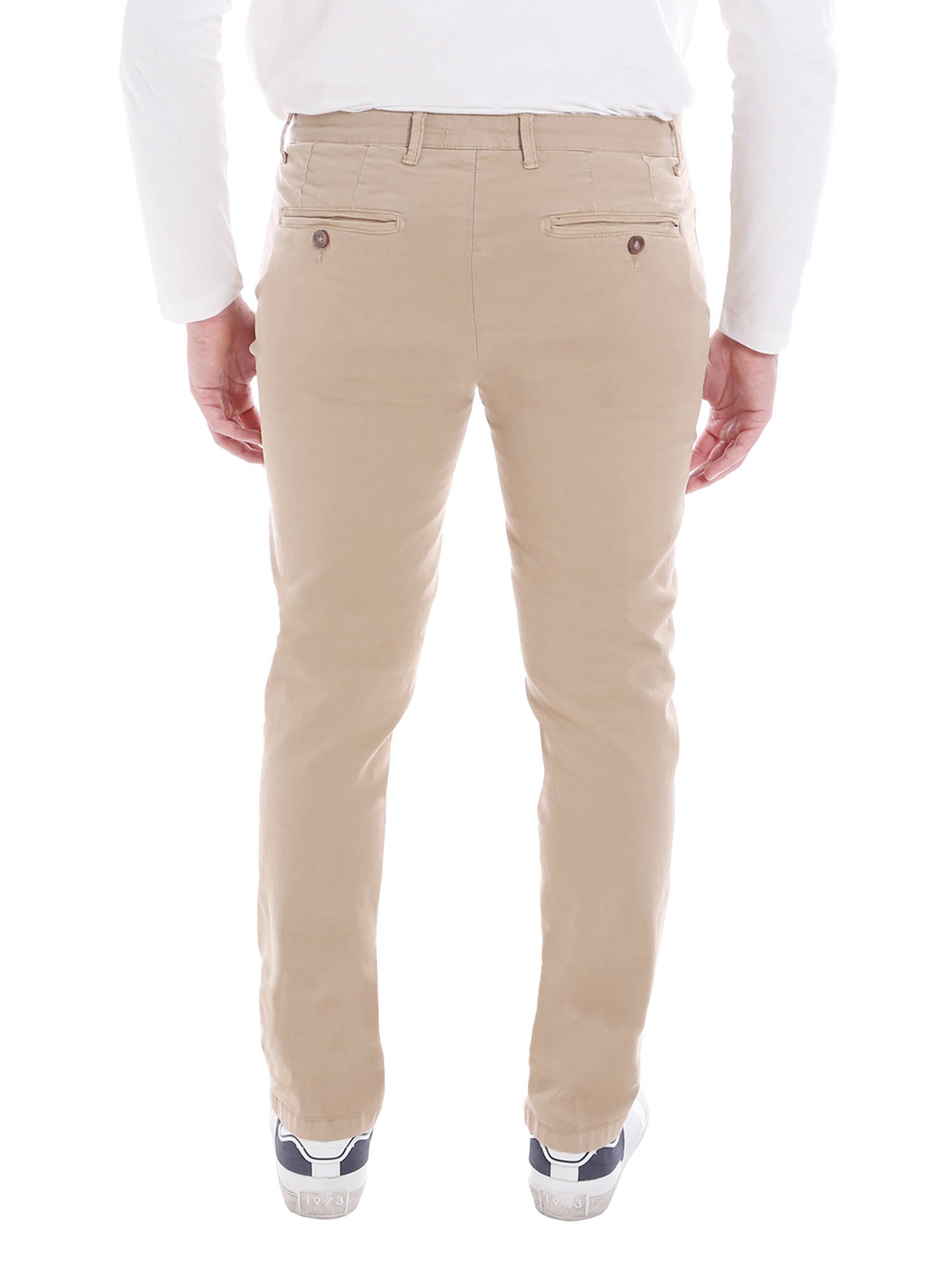 Pantaloni Beige Borgoni Milano