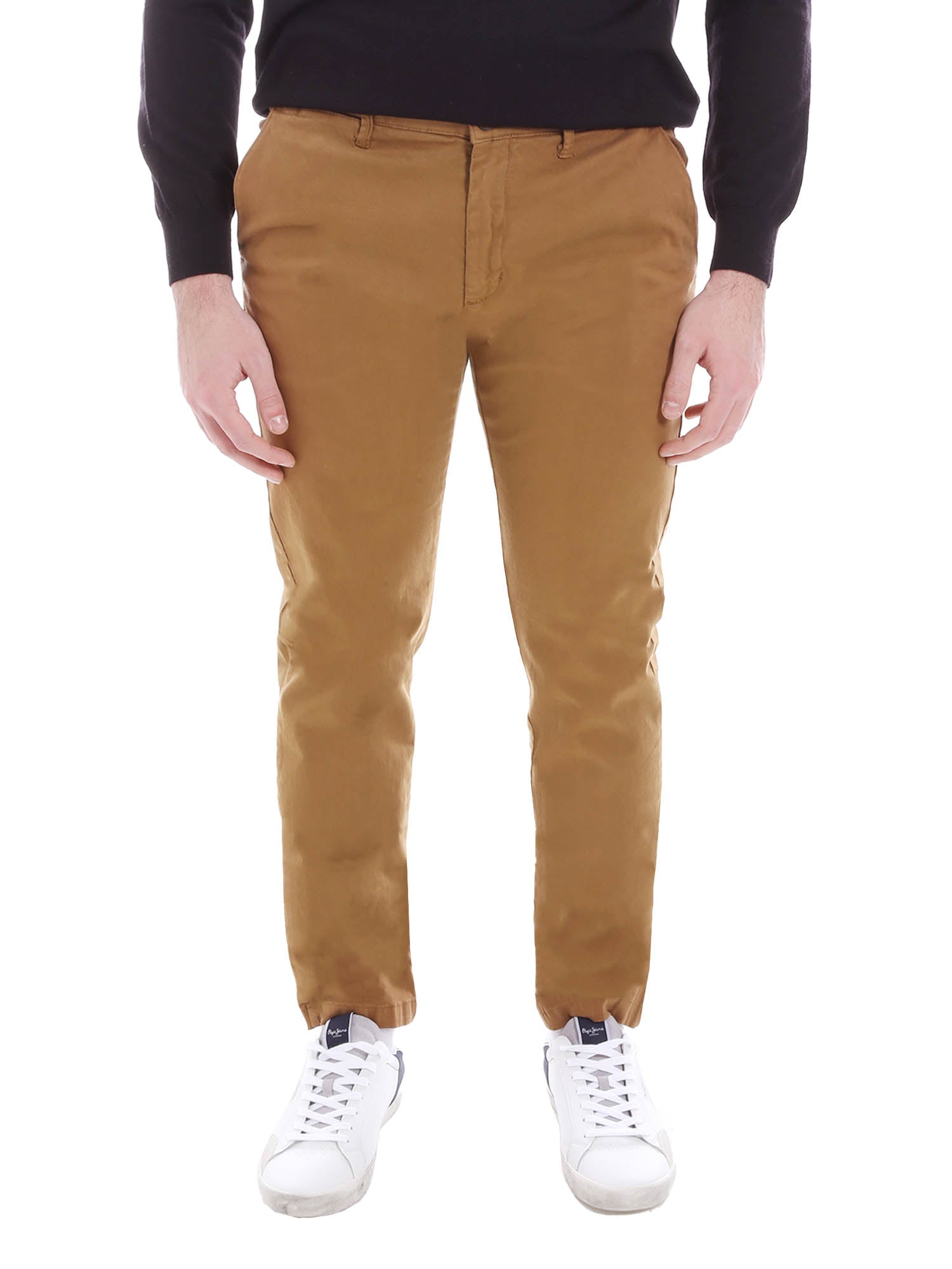 Pantaloni Marrone Borgoni Milano