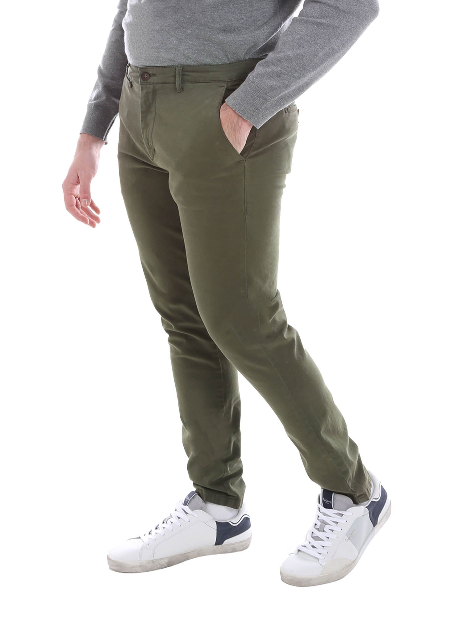 Pantaloni Verde Borgoni Milano