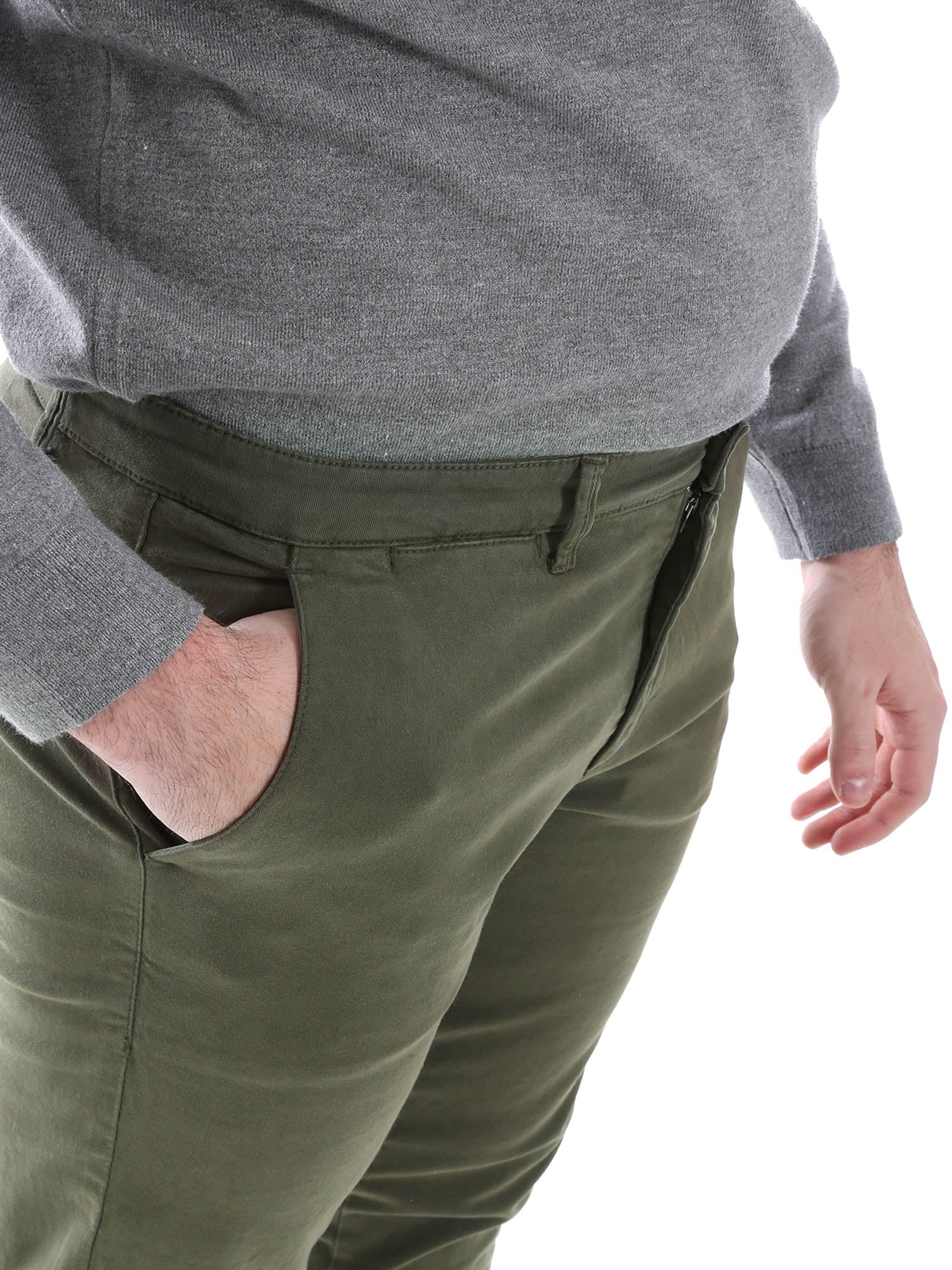 Pantaloni Verde Borgoni Milano