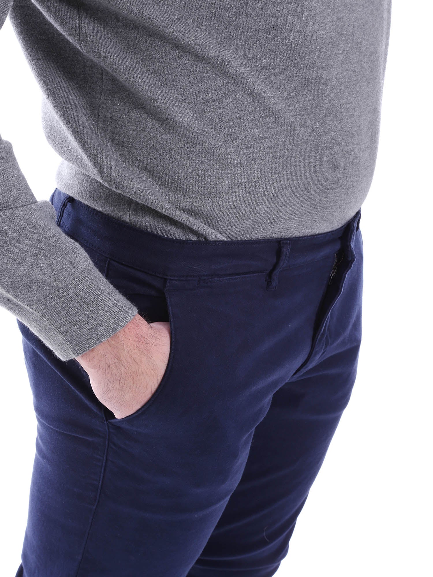 Pantaloni Blu Borgoni Milano