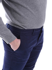 Pantaloni Blu Borgoni Milano