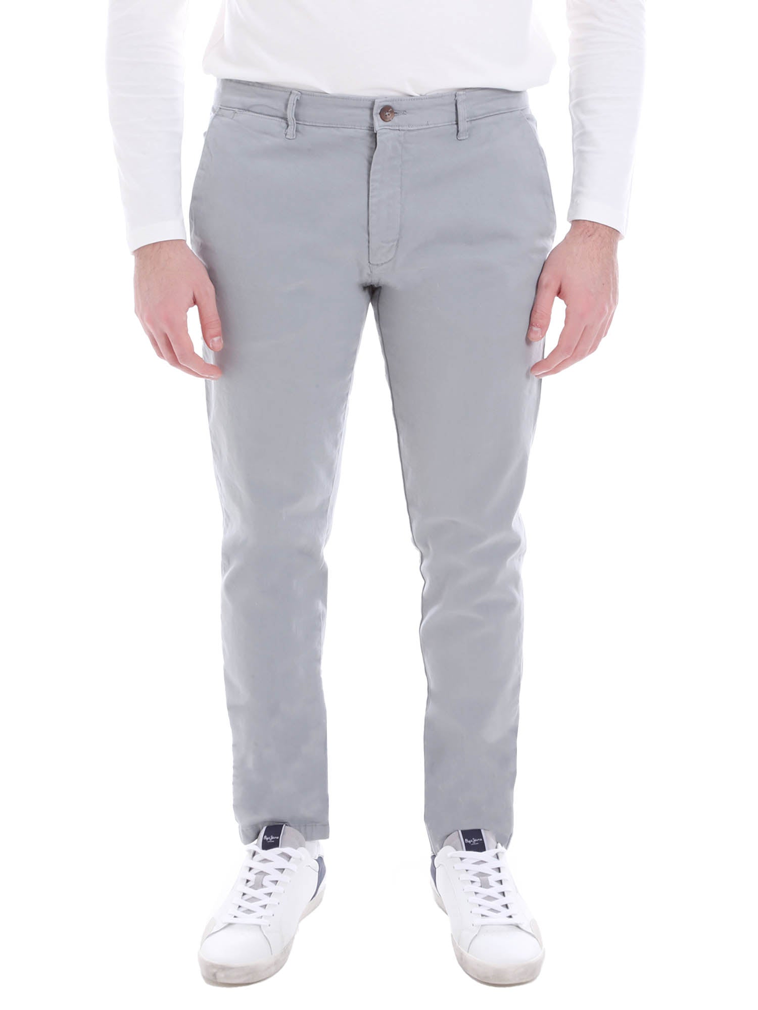 Pantaloni Grigio Chiaro Borgoni Milano