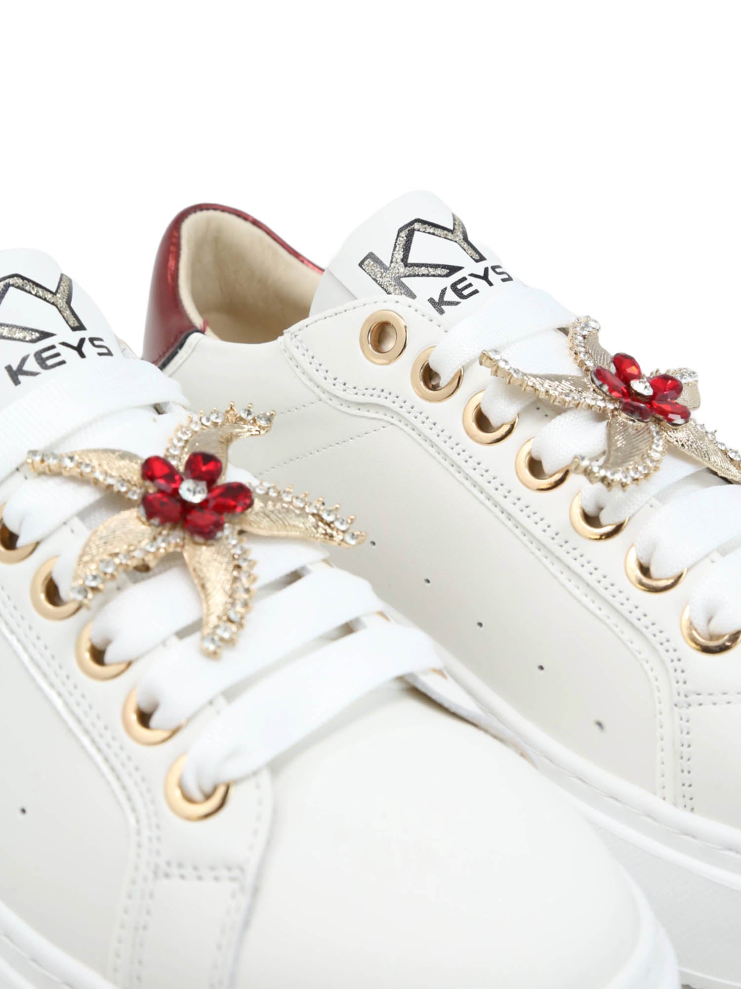 Sneakers Bianco Rosso Keys