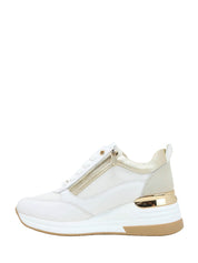 Sneakers Bianco Oro Keys