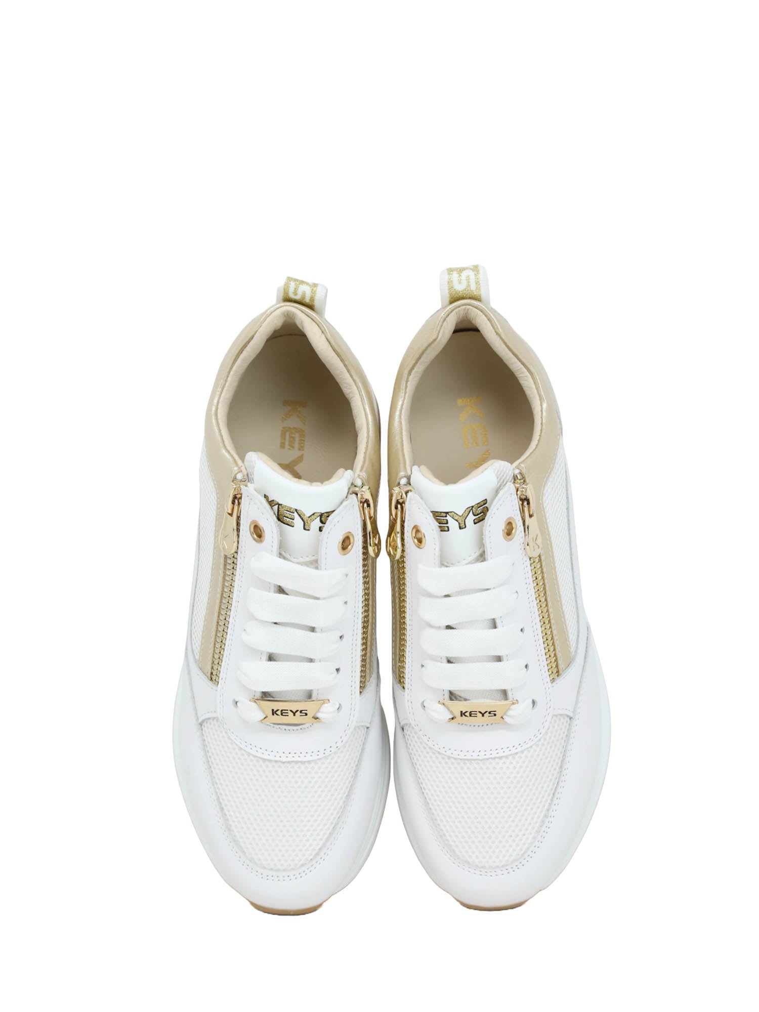 Sneakers Bianco Oro Keys