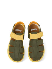 Sandali con strappi Verde Camper