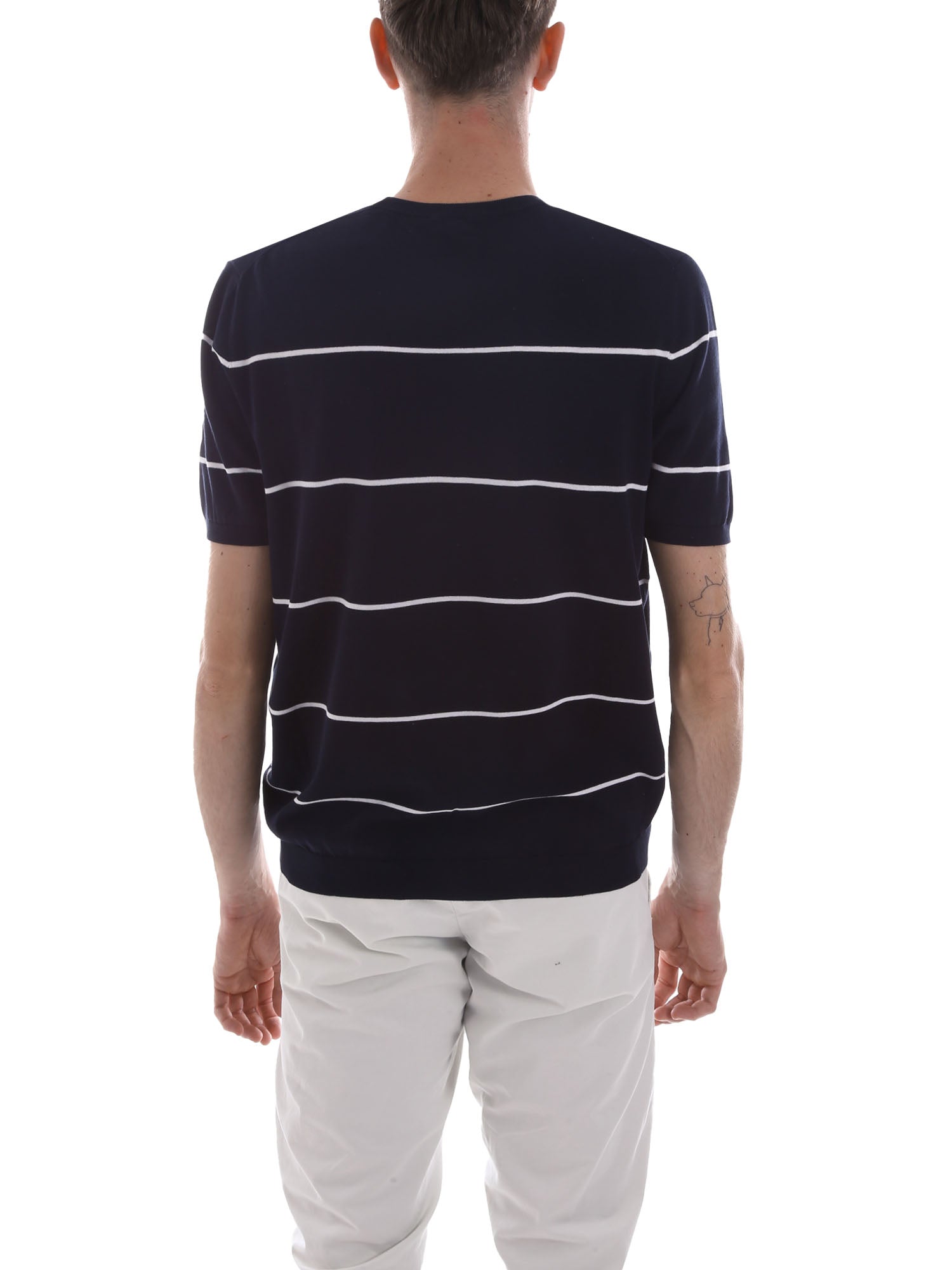 T-shirt Blu Bianco Navigare