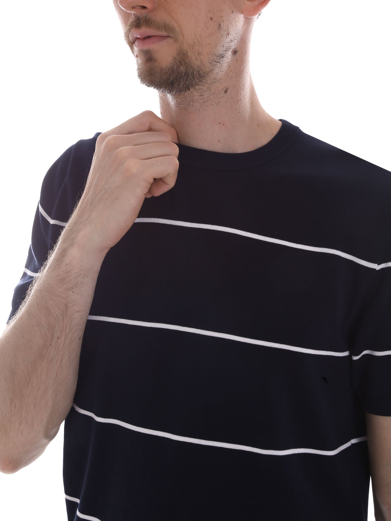 T-shirt Blu Bianco Navigare