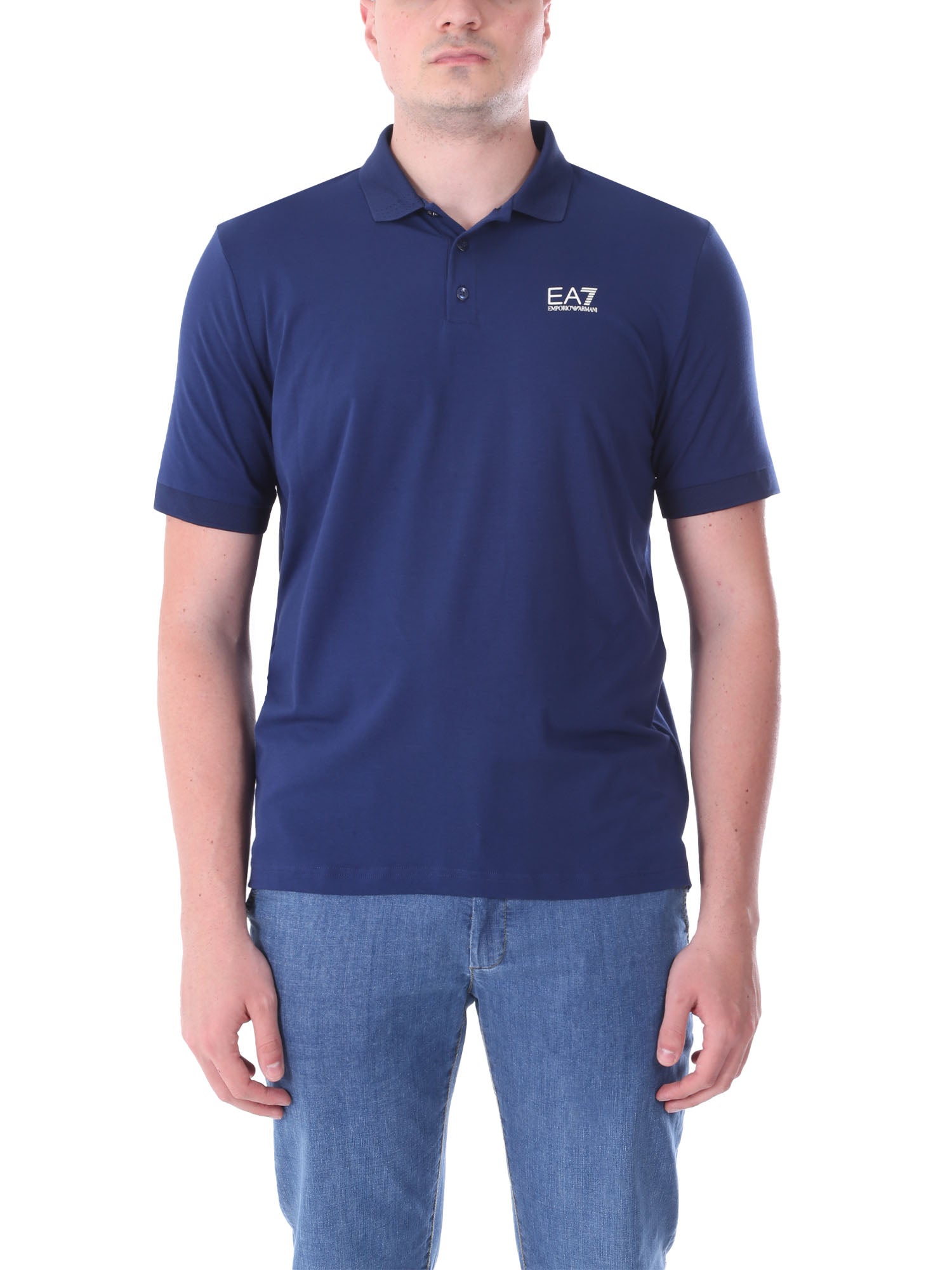 Polo Blu Chiaro Ea7 Emporio Armani