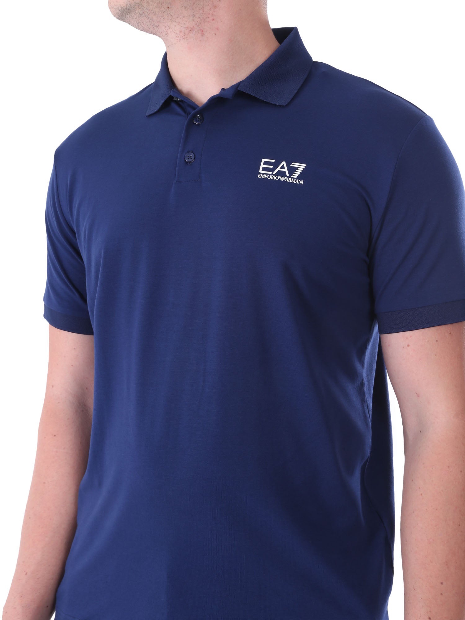 Polo Blu Chiaro Ea7 Emporio Armani