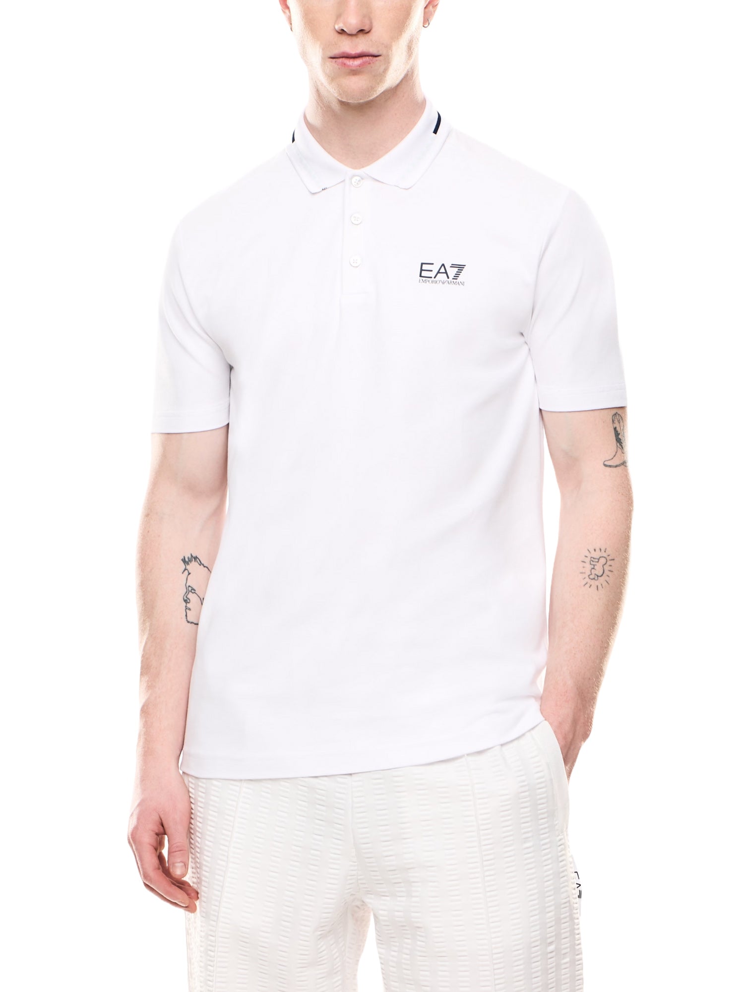 Polo Bianco Ea7 Emporio Armani