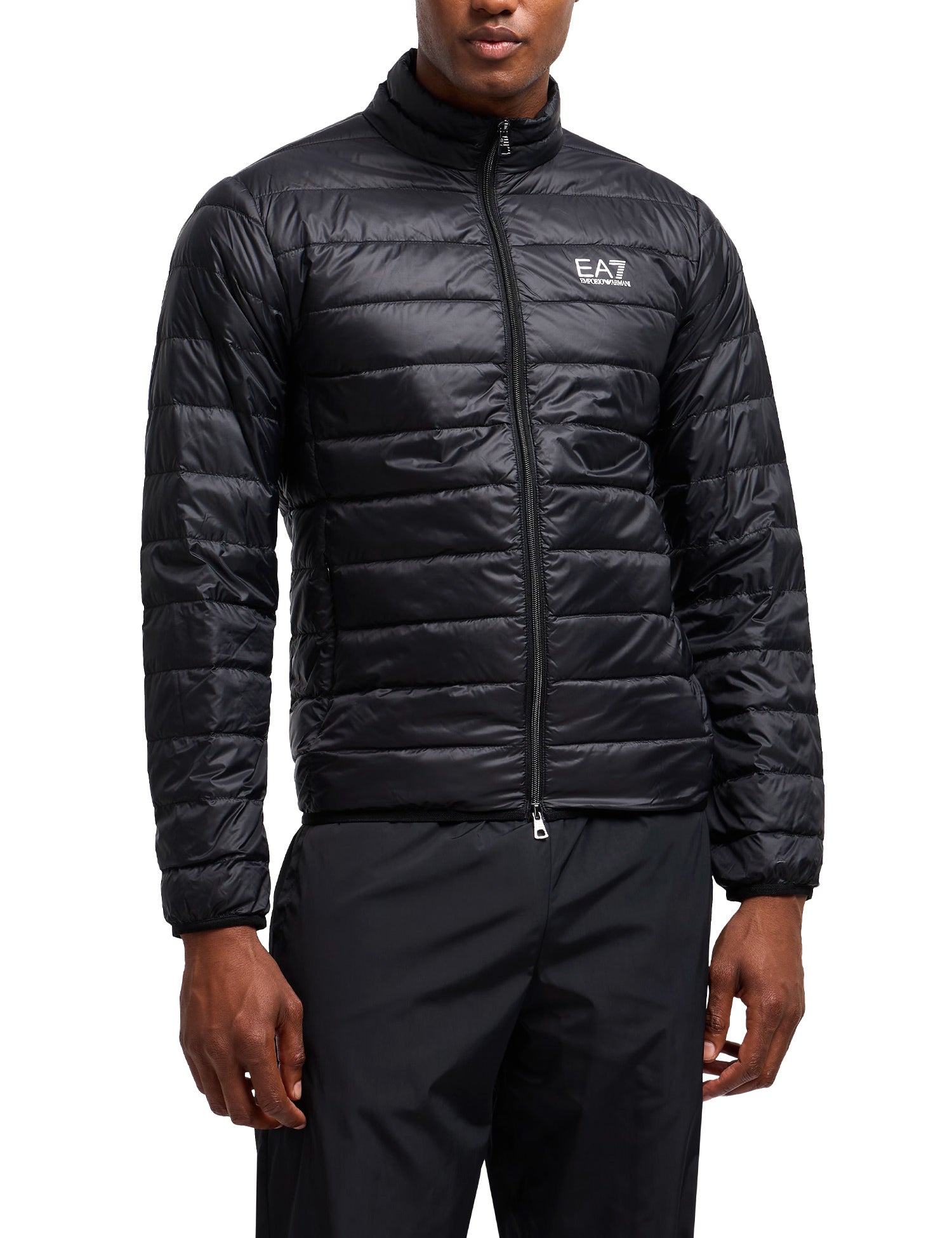 Piumini Nero Bianco Ea7 Emporio Armani