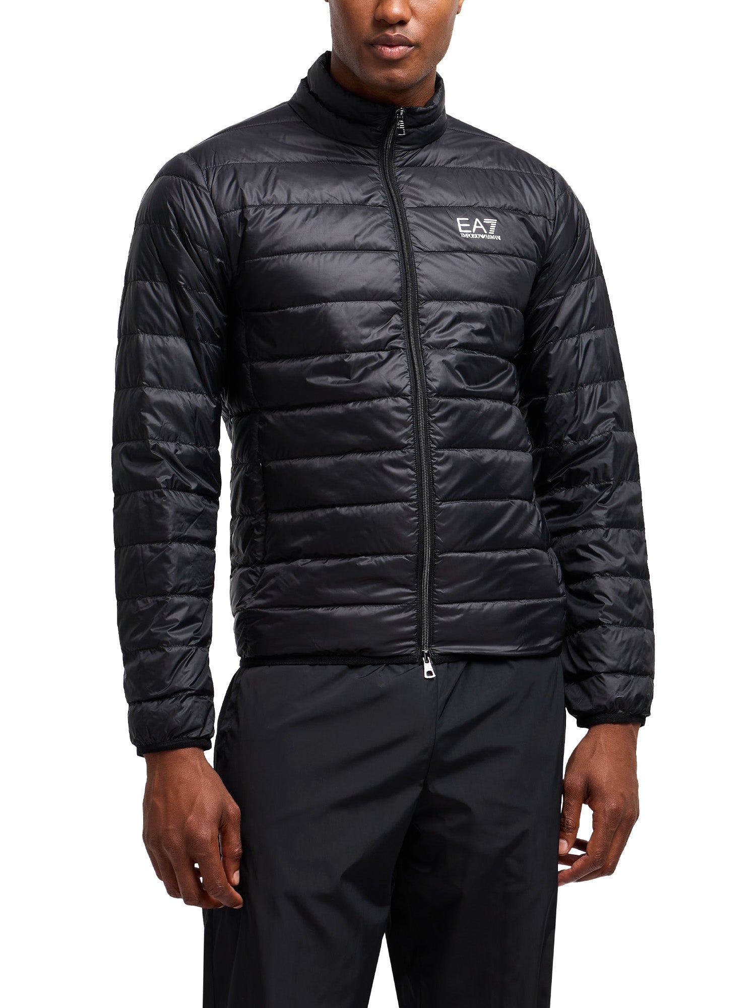 Piumini Nero Bianco Ea7 Emporio Armani