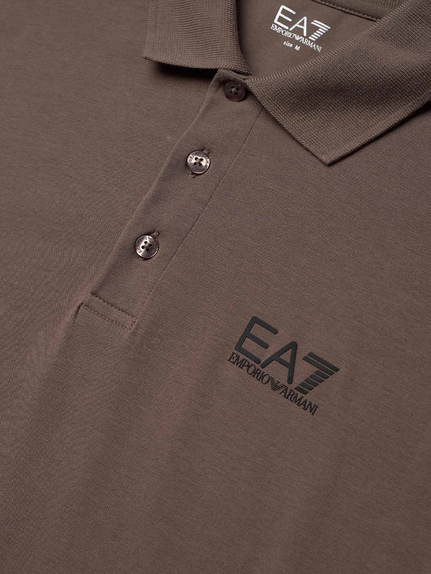 Polo Marrone Ea7 Emporio Armani