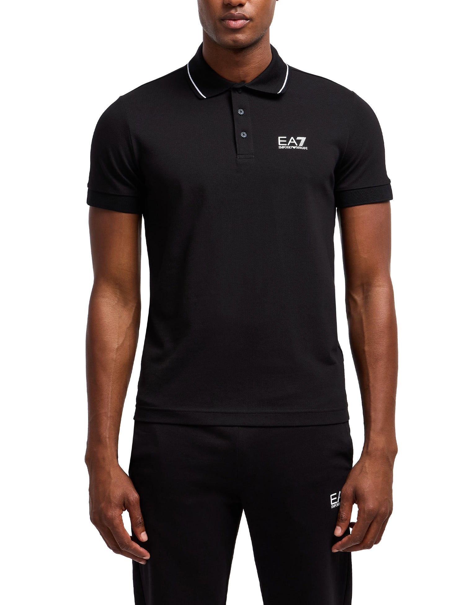 Polo Nero Ea7 Emporio Armani