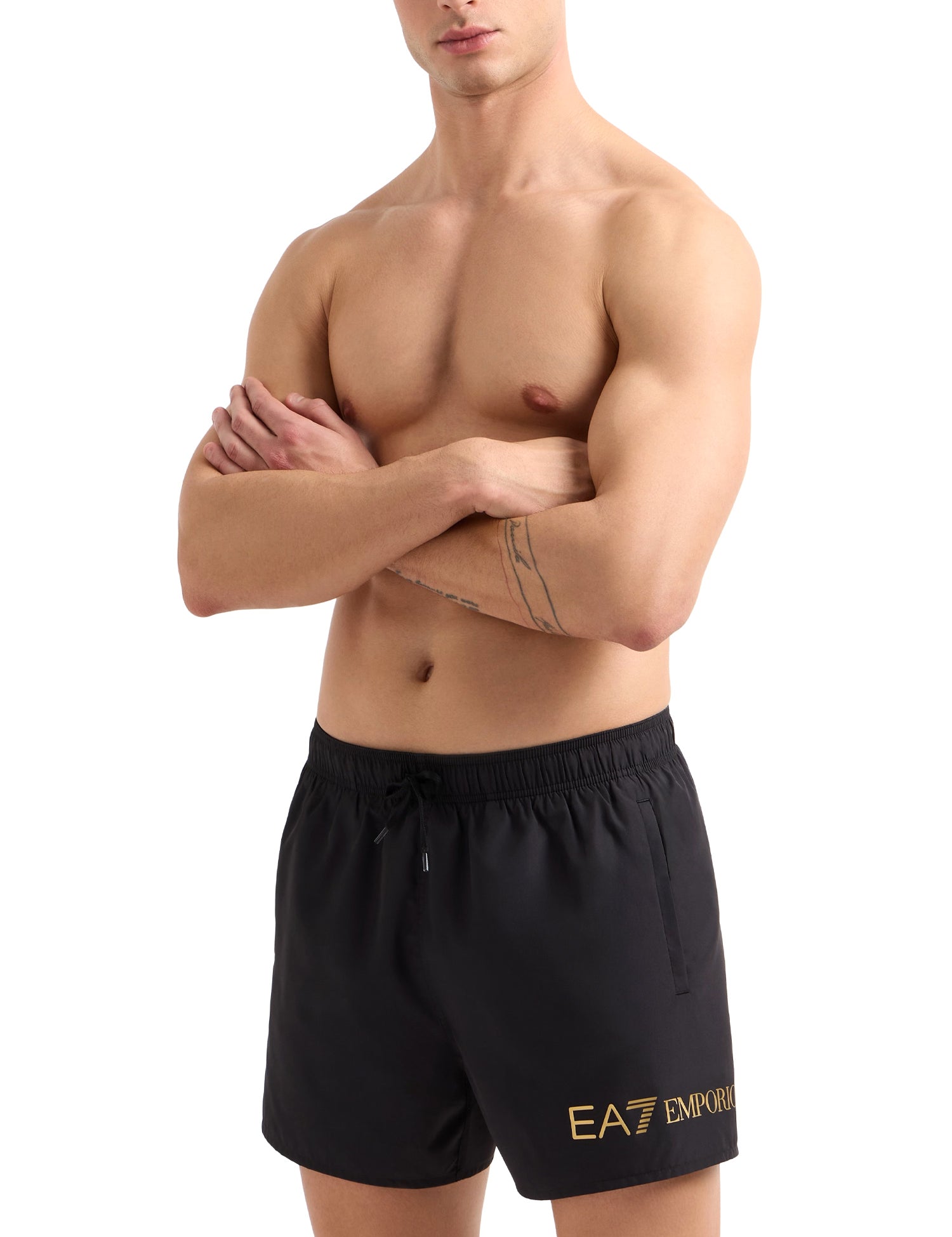 Costumi Nero Ea7 Emporio Armani