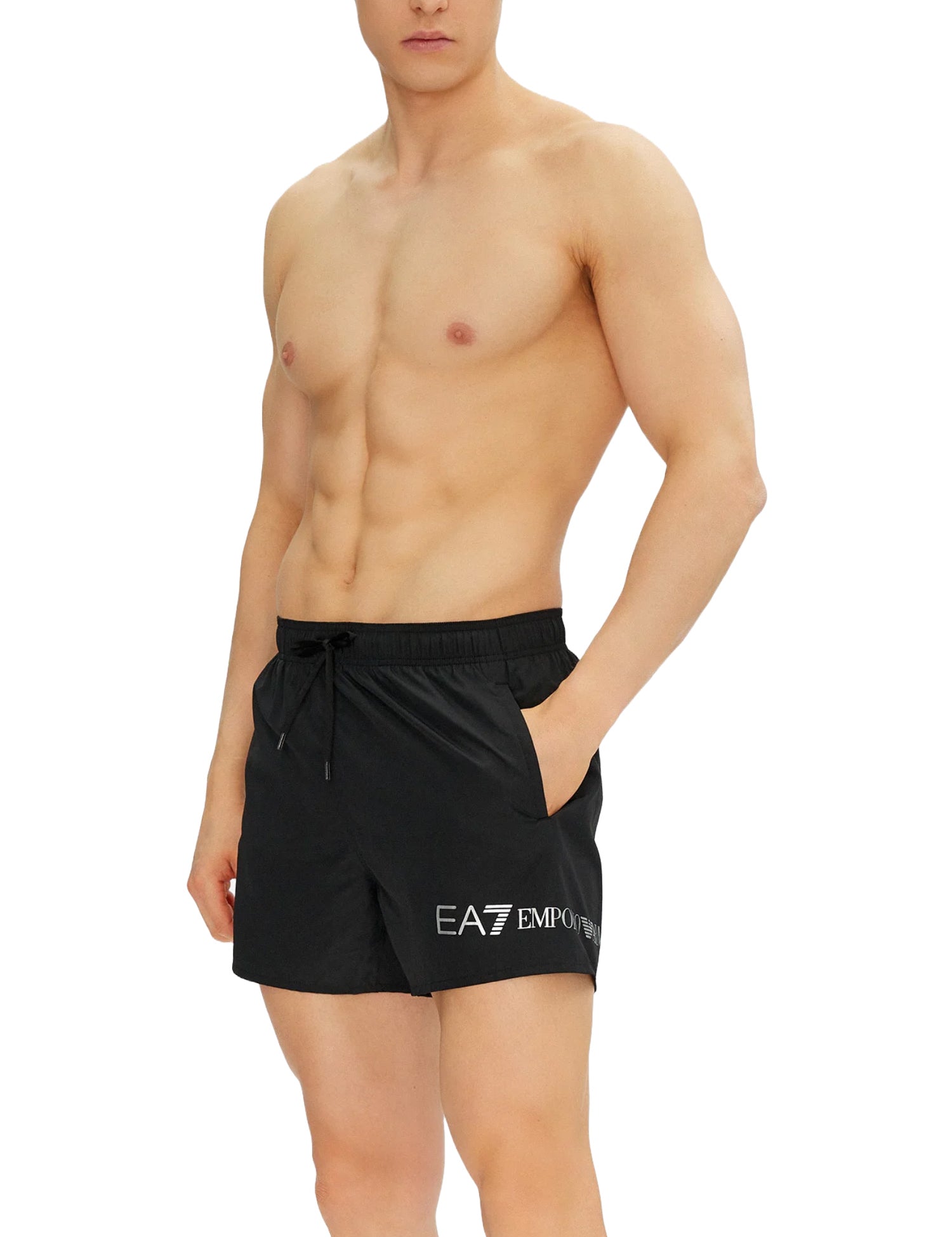 Costumi Nero Argento Ea7 Emporio Armani