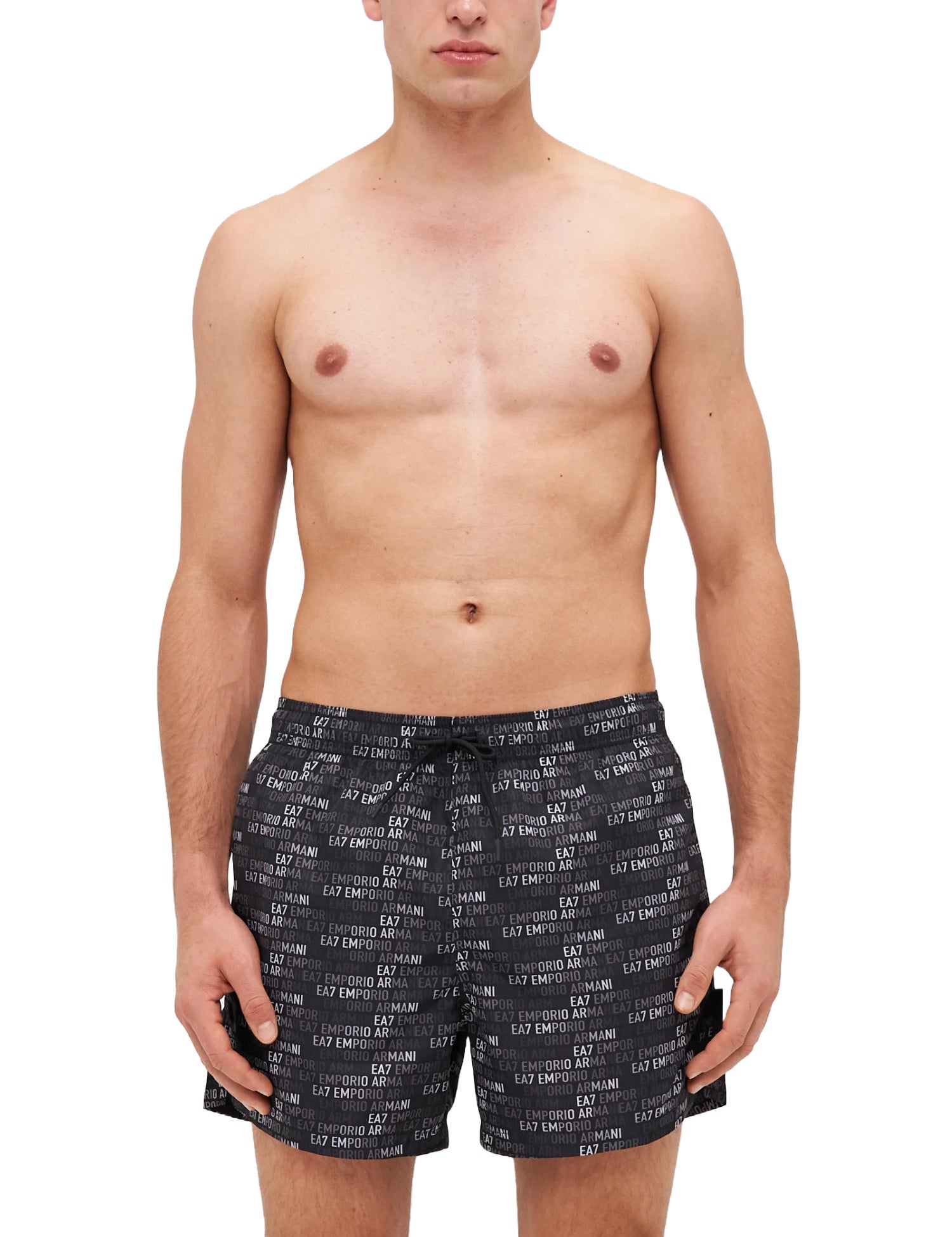 Costumi Nero Ea7 Emporio Armani