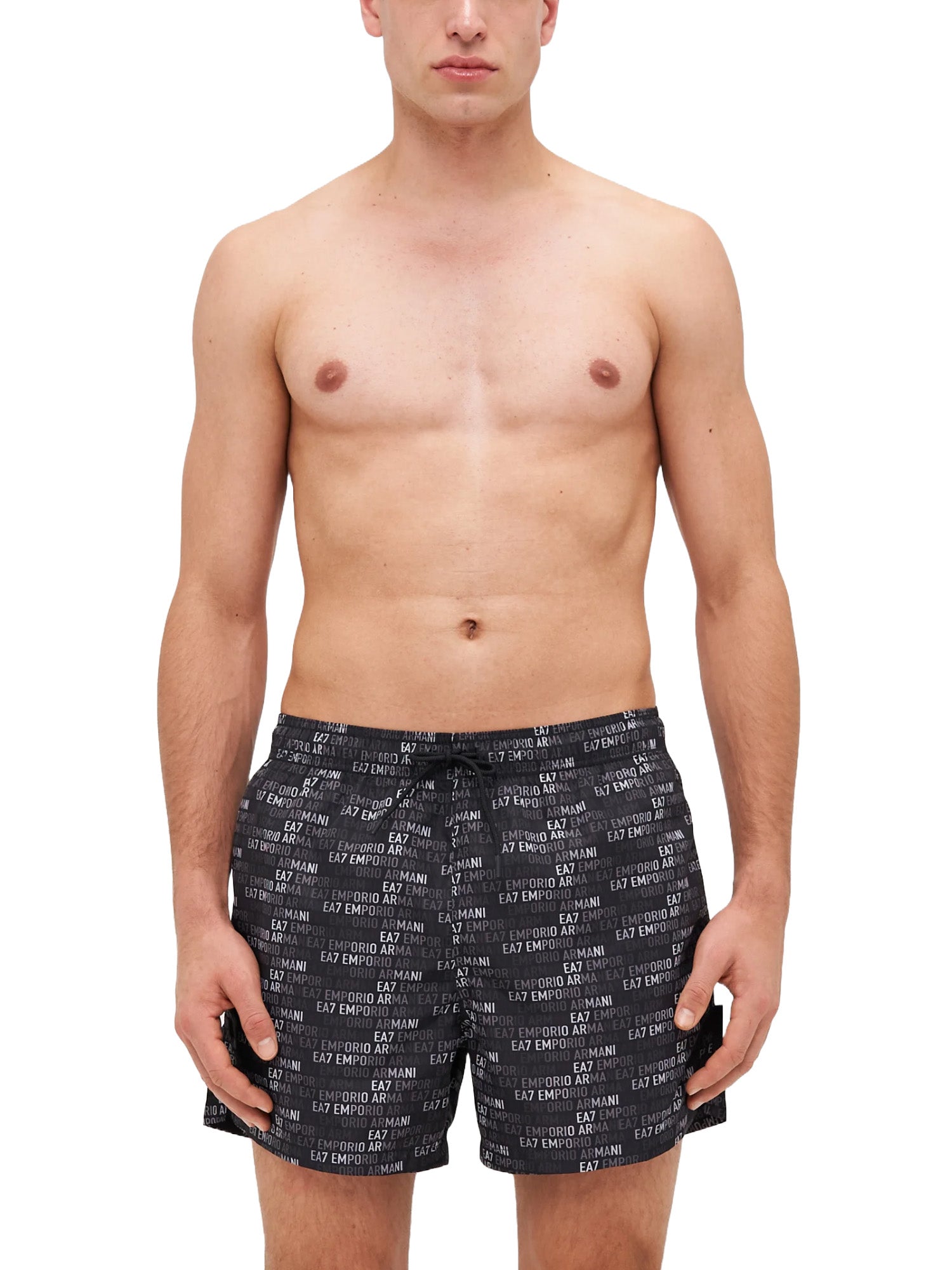 Costumi Nero Ea7 Emporio Armani