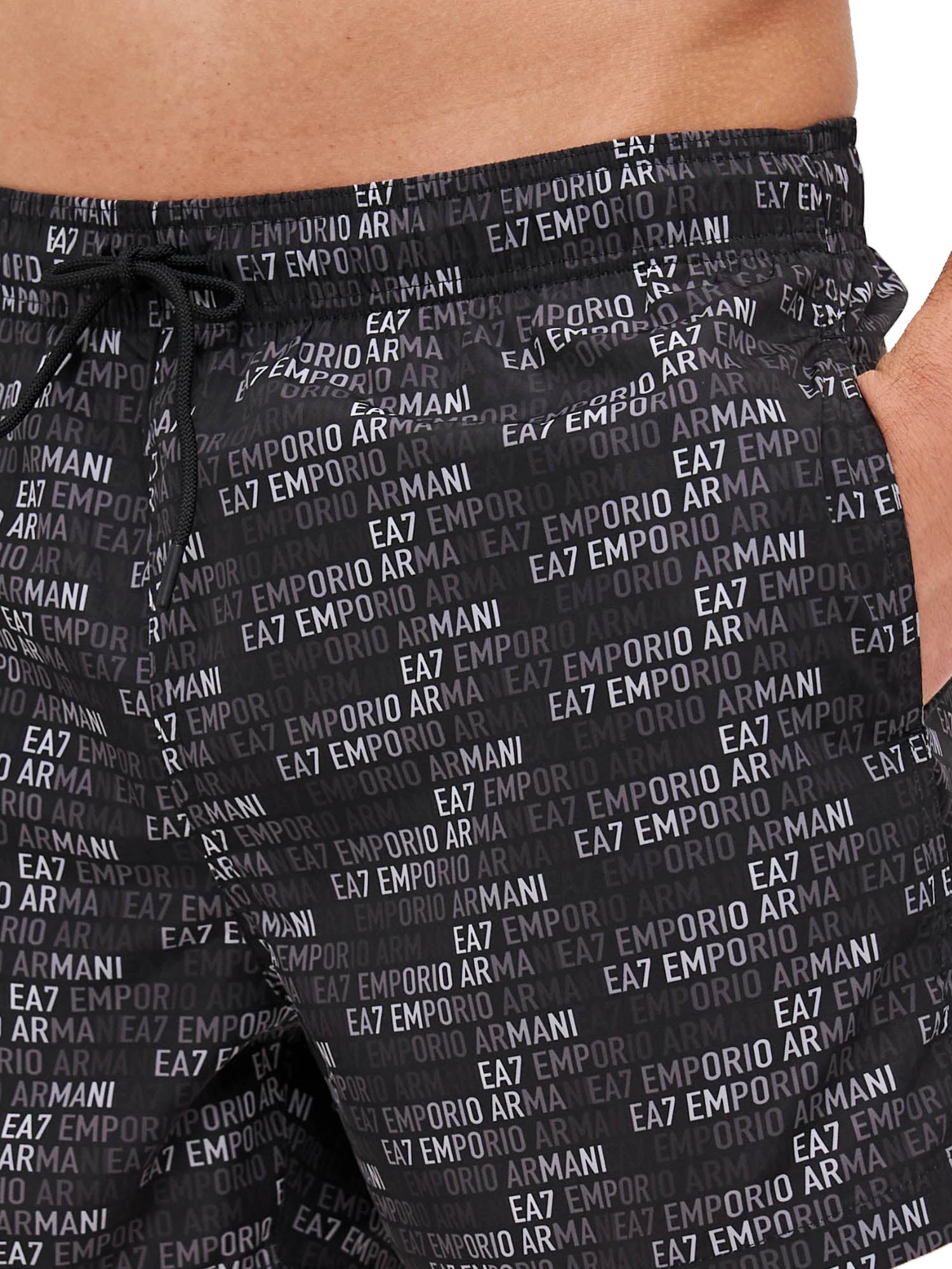 Costumi Nero Ea7 Emporio Armani