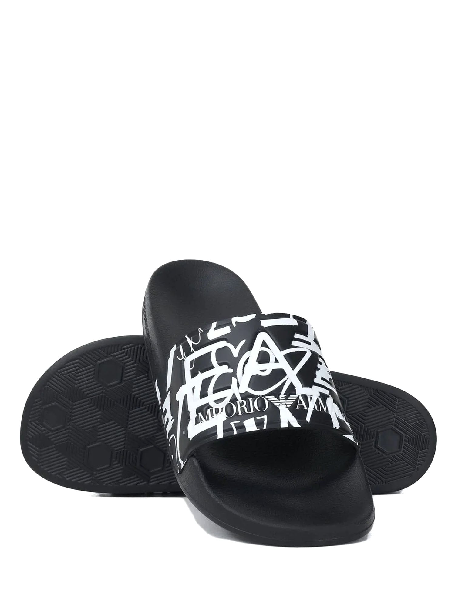 Ciabatte Nero Bianco Ea7 Emporio Armani