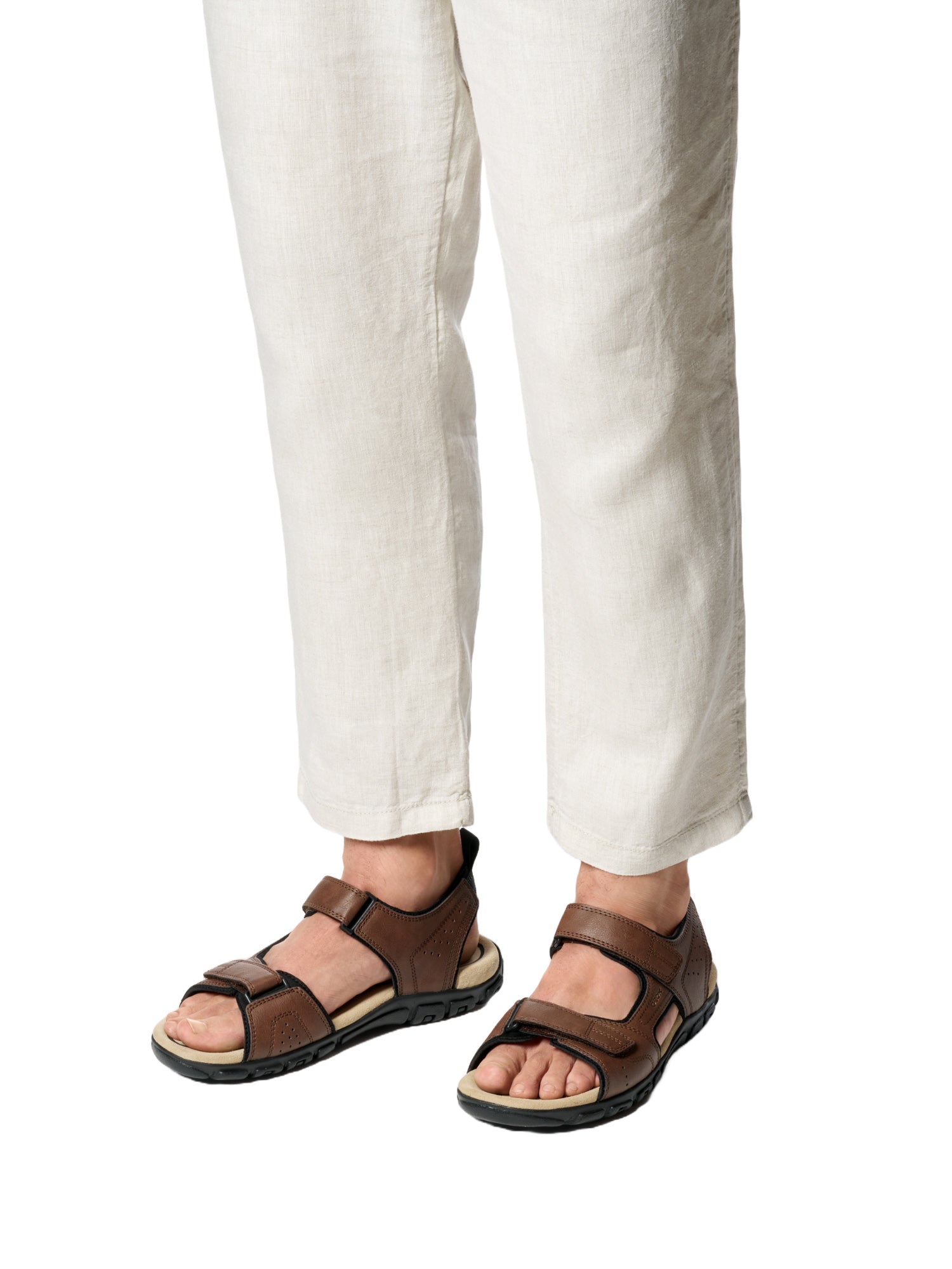 Sandali con strappi Marrone Geox