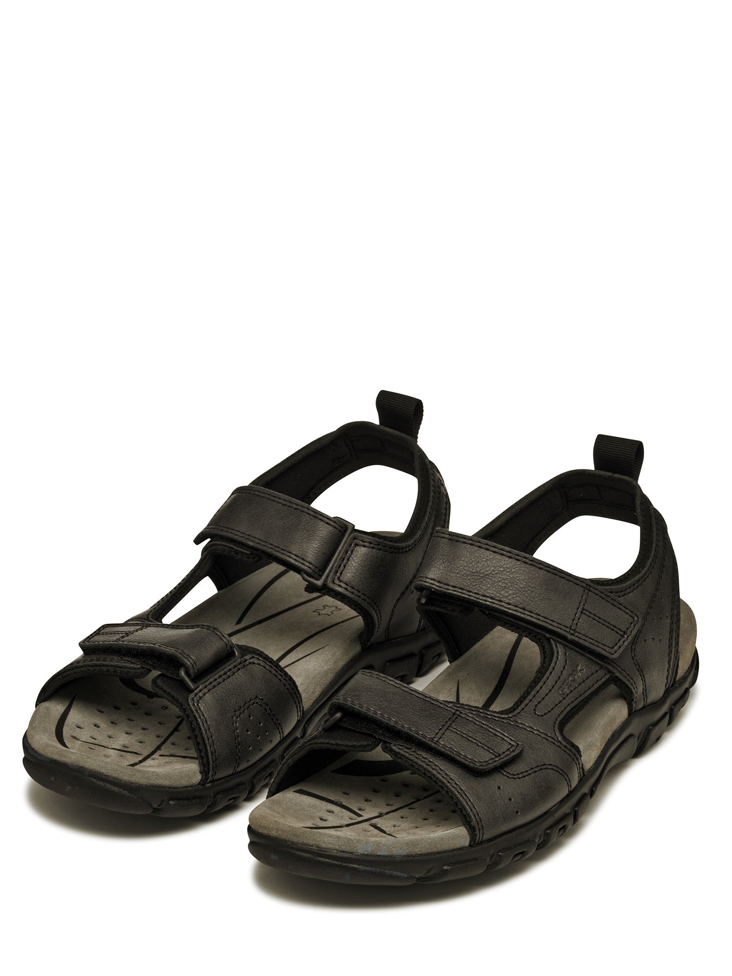 Sandali con strappi Nero Geox