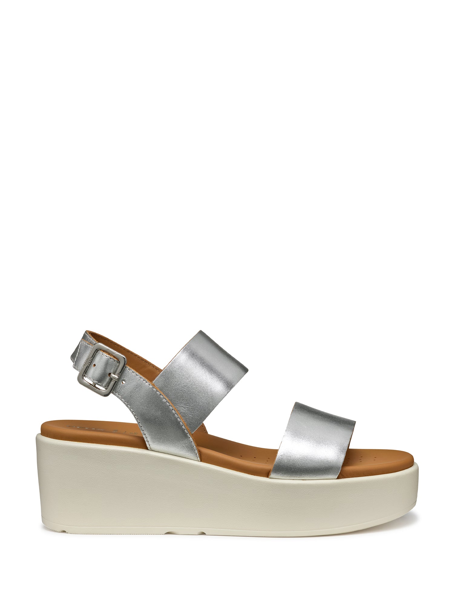 Sandali zeppa Argentato Geox