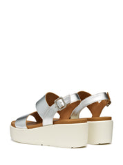 Sandali zeppa Argentato Geox