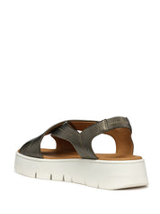 Sandali zeppa Verde Geox