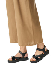 Sandali con strappi Nero Geox