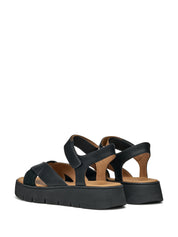 Sandali con strappi Nero Geox