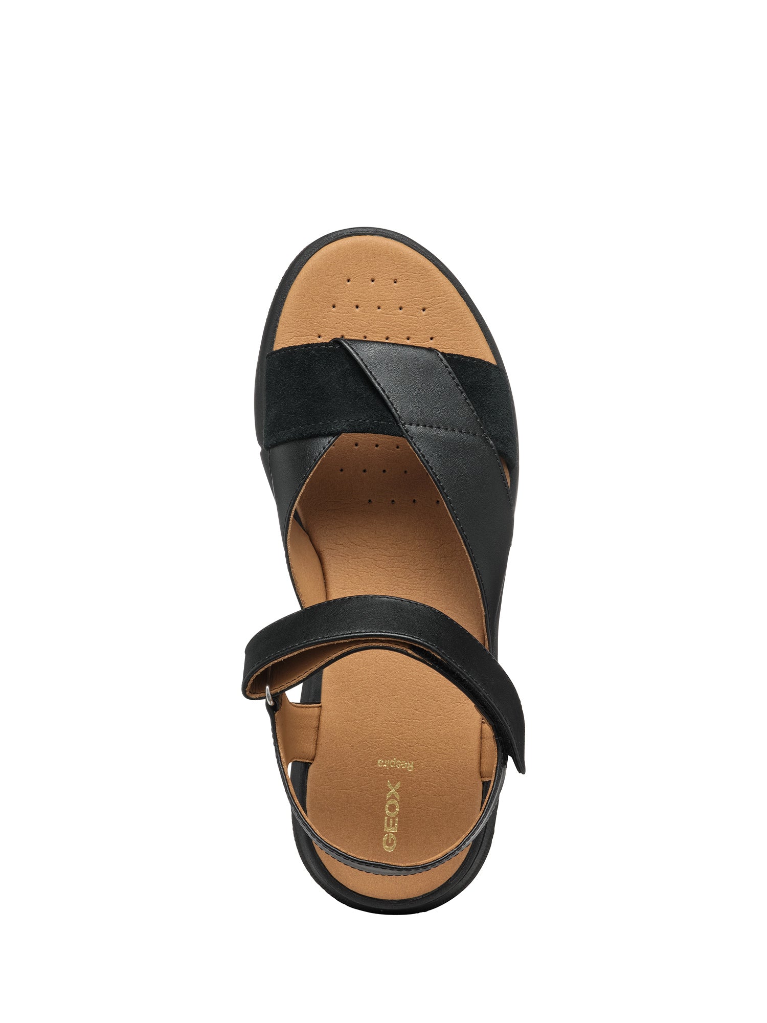 Sandali con strappi Nero Geox