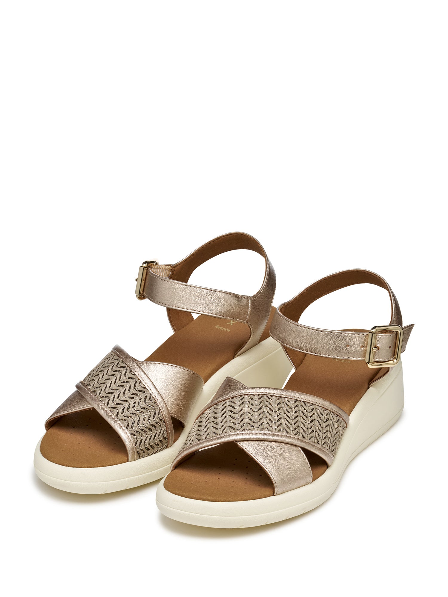 Sandali zeppa Beige Geox